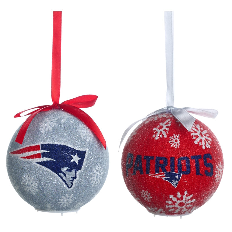 New England Patriots LED Ornament Red