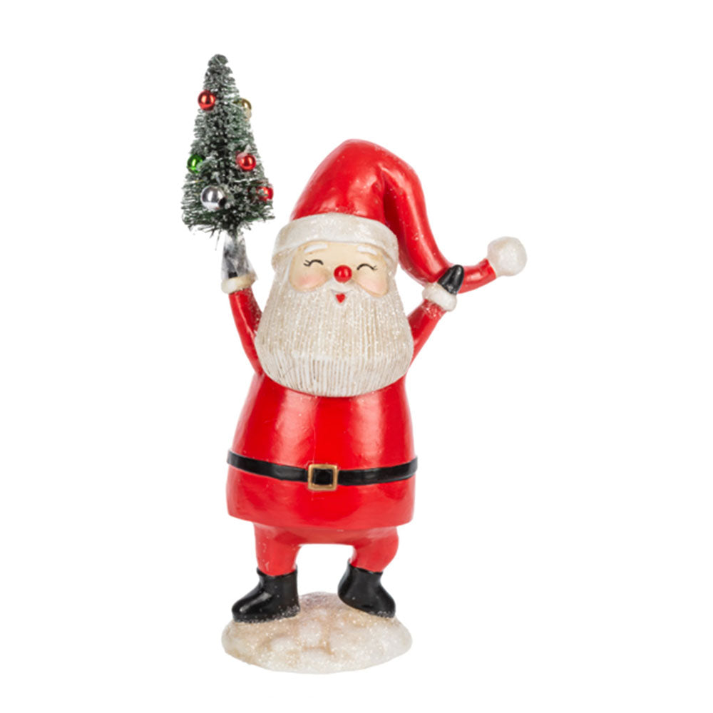 Holly Jolly Santa Figurines Set of 2