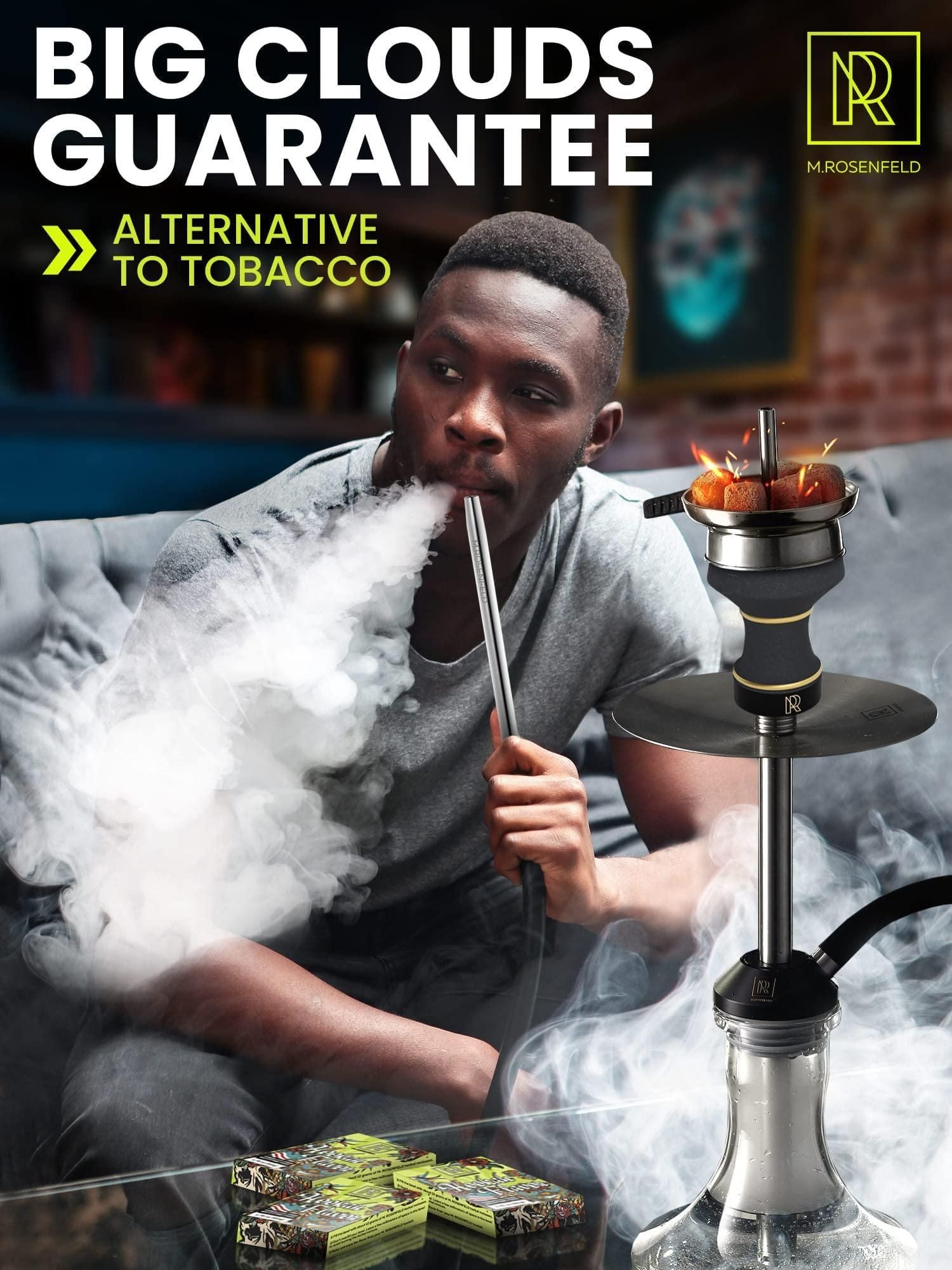 Hookah Shisha Flavors Set 3x1.75 oz (50 g) Shisha Hookah Flavors for your Hookah Bowl (Blueberry Watermelon Wild Berries) Pack of 3