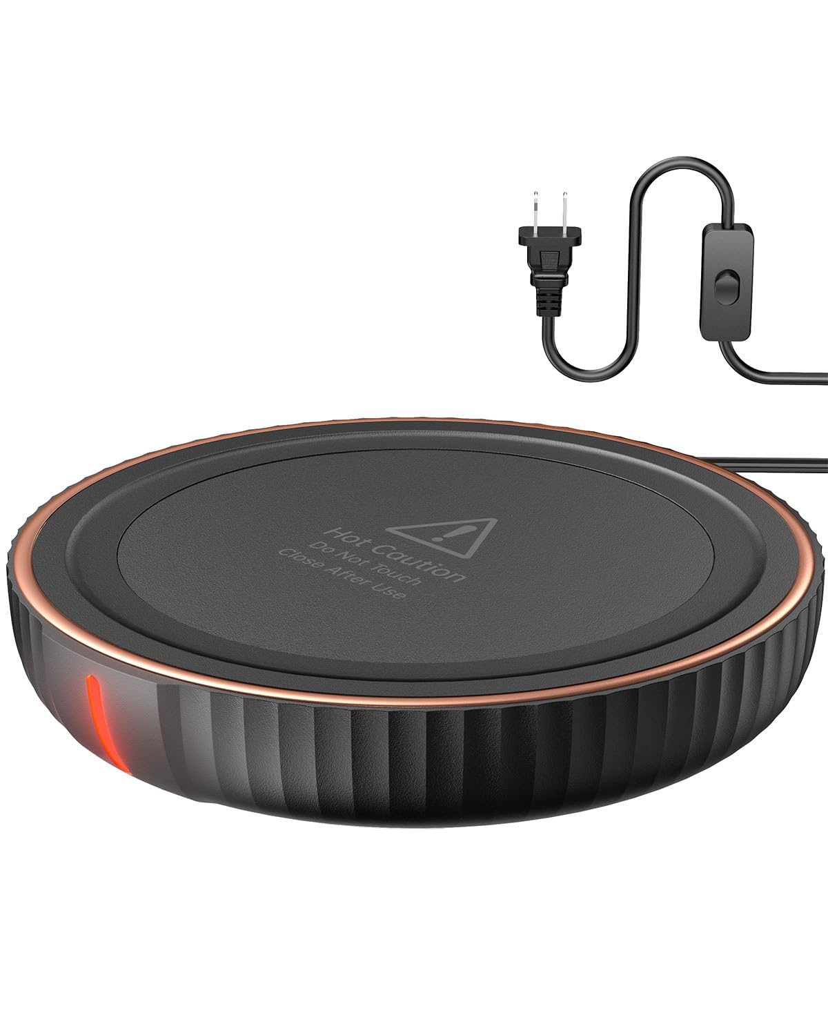 HouseGem Large Candle Warmer Plate,Ideal Desk Cup Warmer for Coffee, Beverages, Milk & Tea (Black)