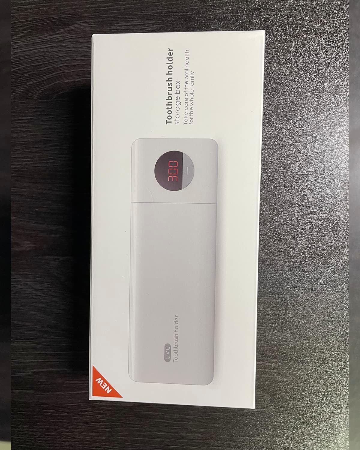 HouseGem Toothbrush Holder, Timer Function, 2000mAh Rechargeable Cordless Wall-Mounted Bathroom (White)