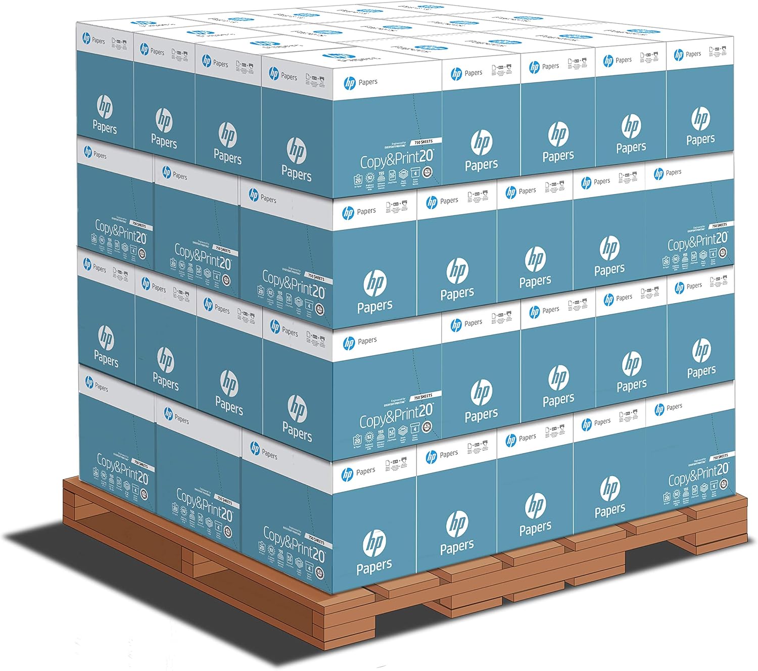 HP Printer Paper | 8.5 x 11 Paper | Copy &Print 20 lb | 1 Ream Case - 500 Sheets| 92 Bright | Made in USA - FSC Certified | 200060