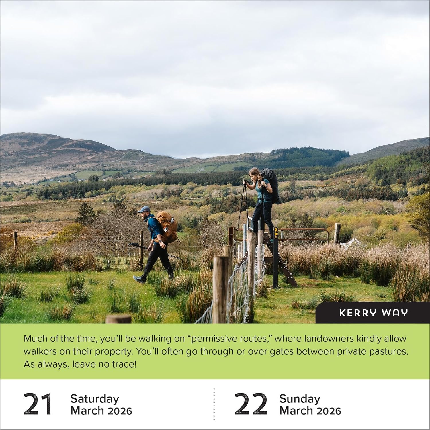 Walks of the World Page-A-Day Calendar 2026: 25 Epic Treks and Multiday Hikes