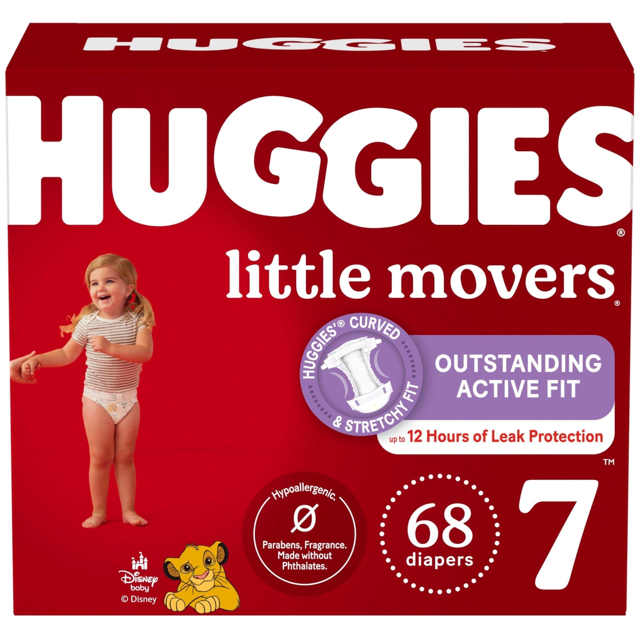 Huggies Size 5 Diapers, Little Movers Baby Diapers, Size 5 (27+ lbs), 132 Count (2 Packs of 66), Packaging May Vary