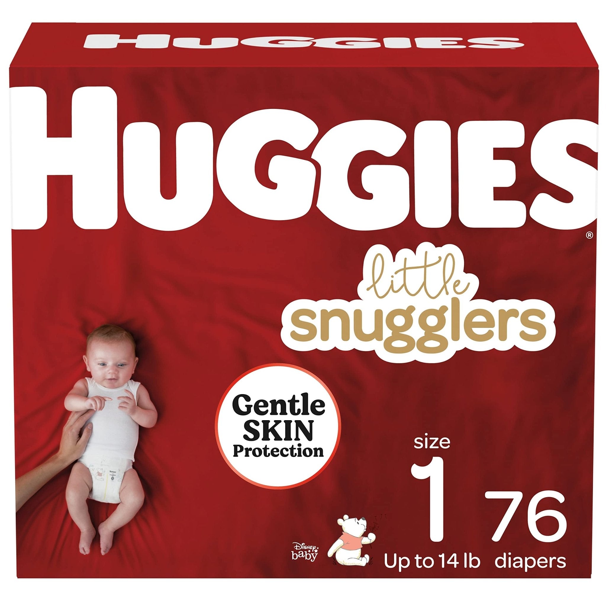 Huggies Size Newborn Diapers, Little Snugglers Baby Diapers, Size Newborn (up to 10 lbs), 31 Count, Packaging May Vary