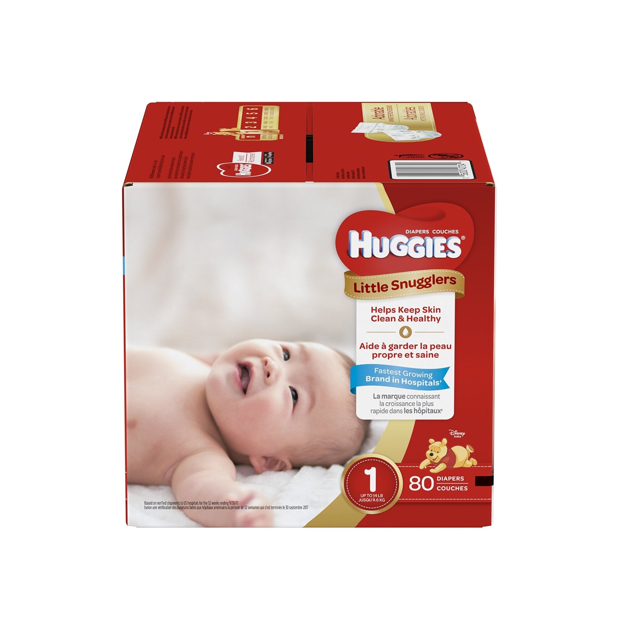 Huggies Size Newborn Diapers, Little Snugglers Baby Diapers, Size Newborn (up to 10 lbs), 31 Count, Packaging May Vary
