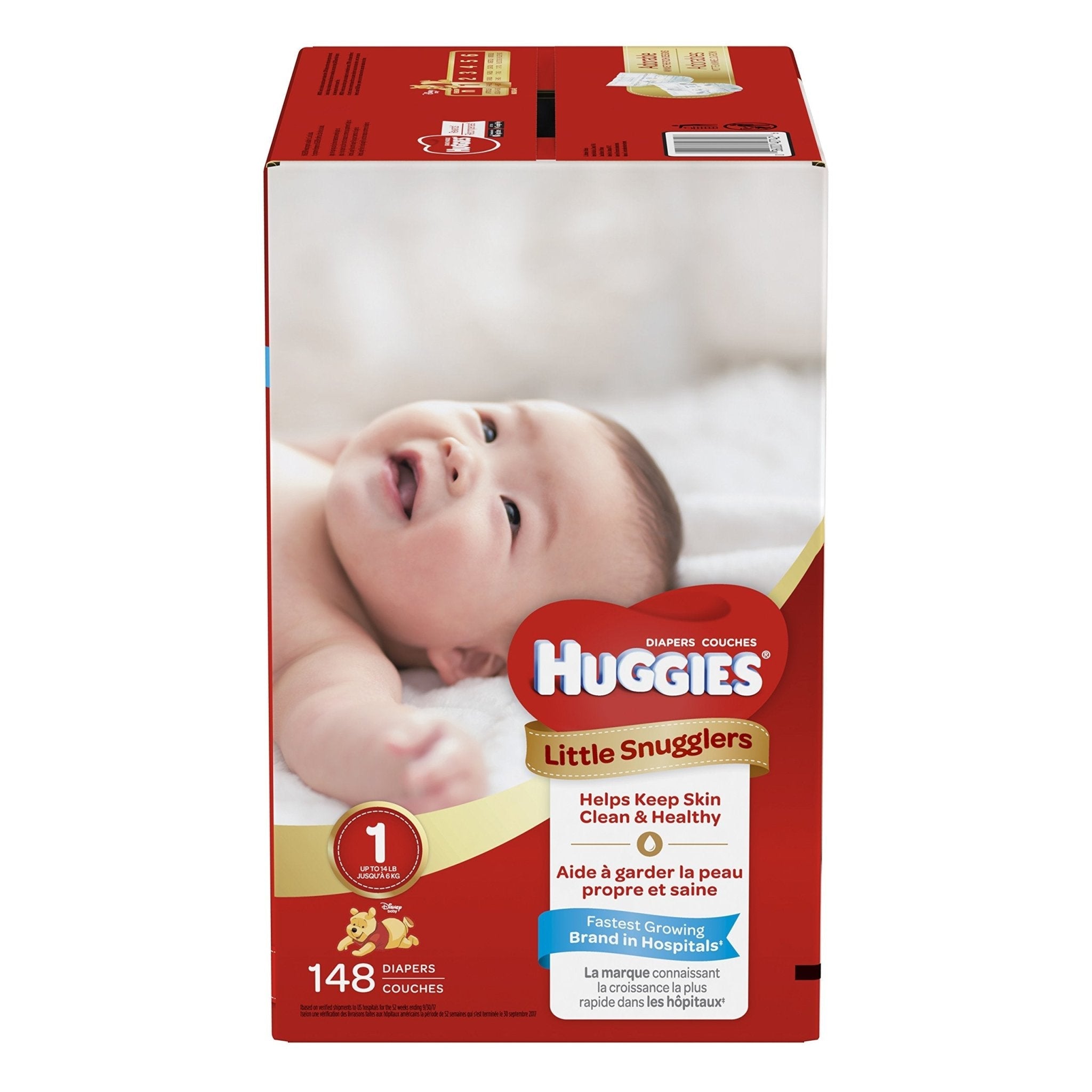 Huggies Size Newborn Diapers, Little Snugglers Baby Diapers, Size Newborn (up to 10 lbs), 31 Count, Packaging May Vary