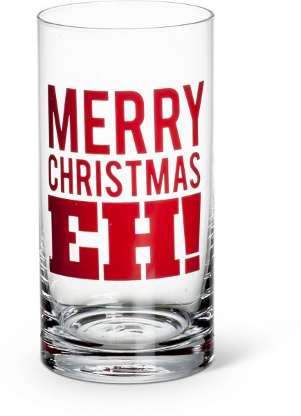 Mckenzie Merry Christmas, Eh! Old Fashioned  Glass