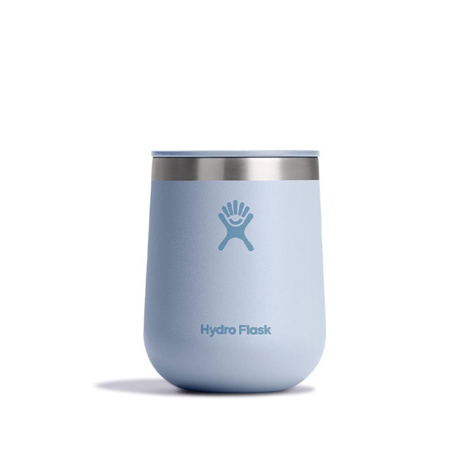 Hydro Flask 10 Oz Wine Glass - Ceramic Stemless Wine Tumbler - Unbreakable with Lid in Trillium Pink