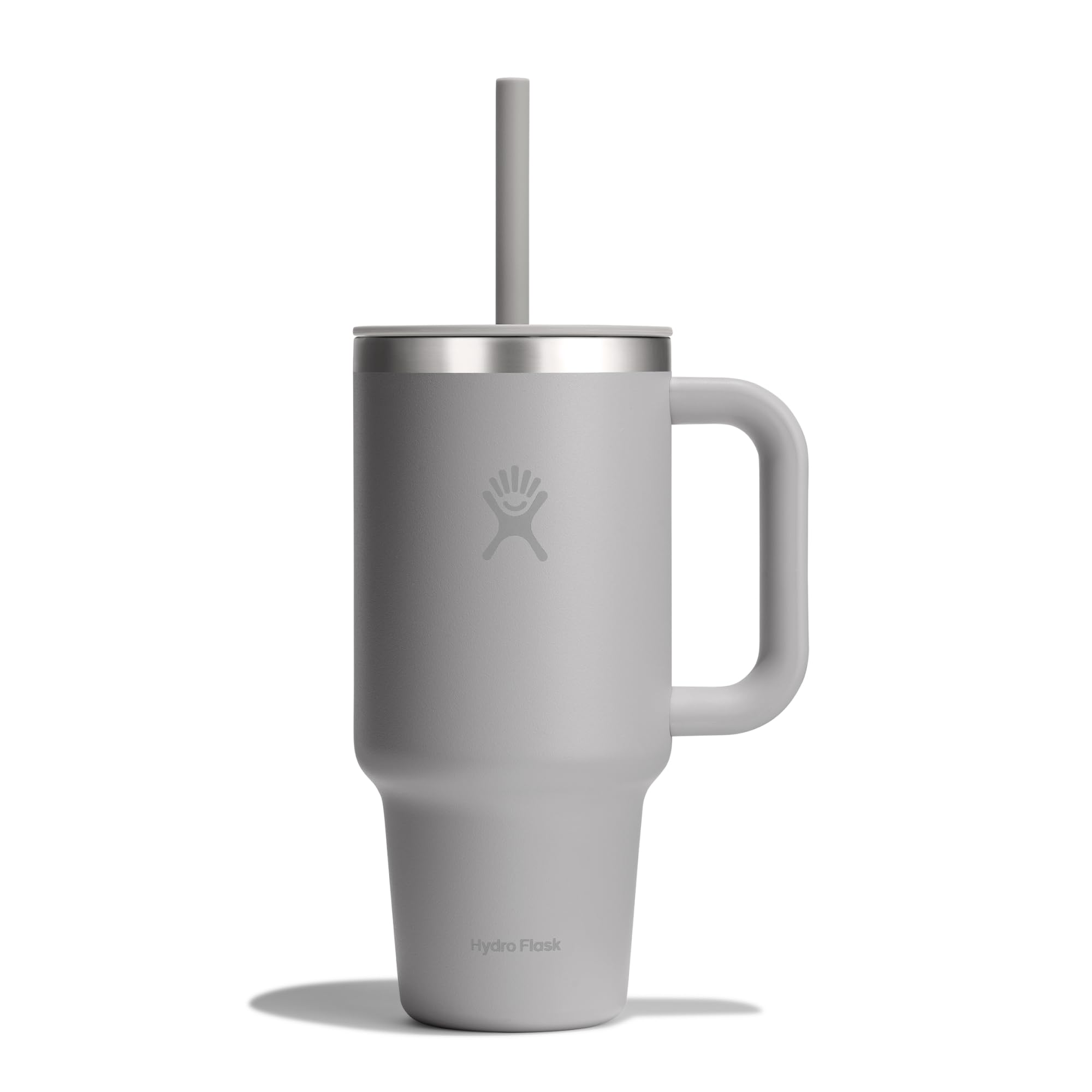 Hydro Flask 40 Oz Travel Tumbler with Handle, Lid and Straw - Insulated Stainless Steel in Sugarplum