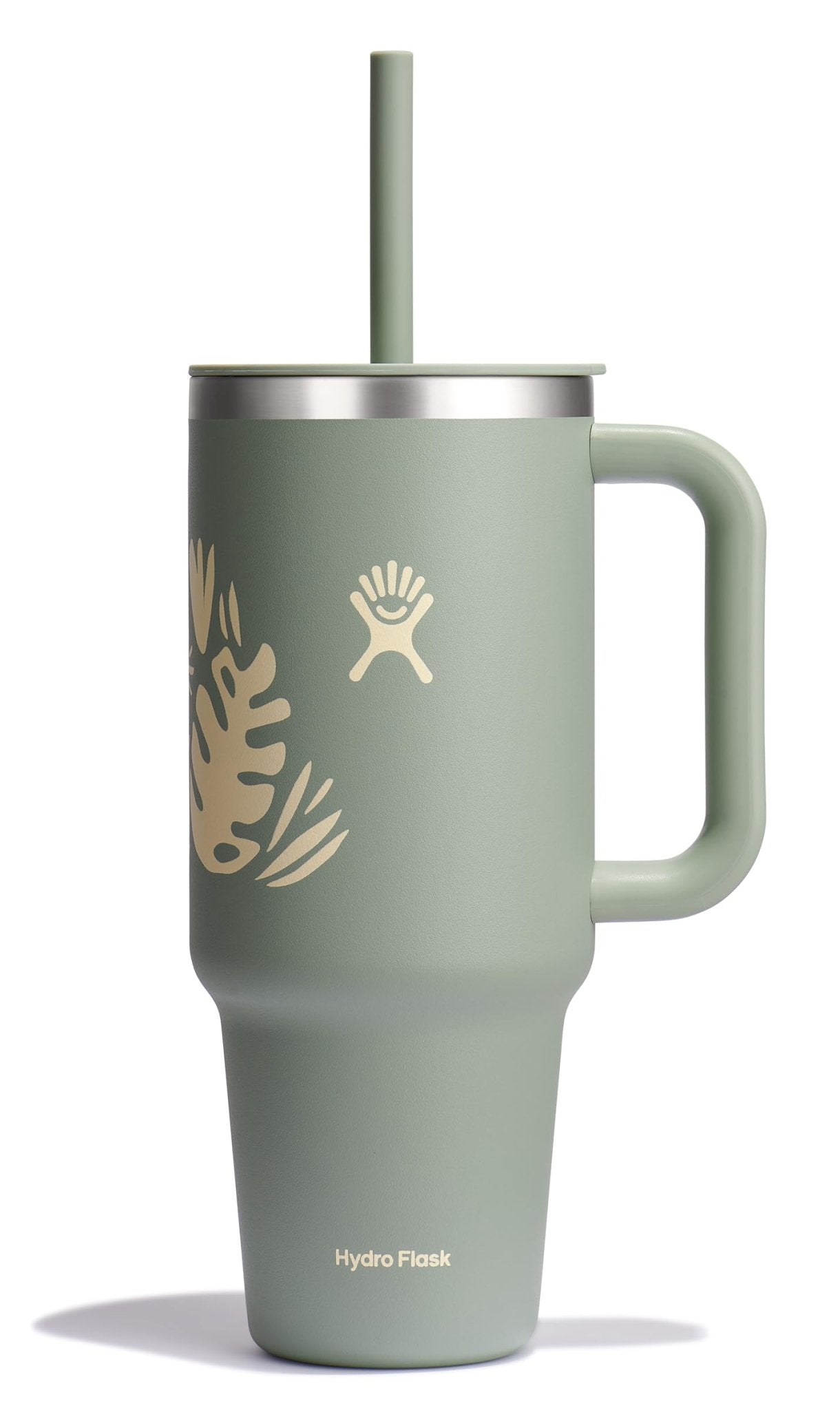 Hydro Flask 40 Oz Travel Tumbler with Handle, Lid and Straw - Insulated Stainless Steel in Sugarplum