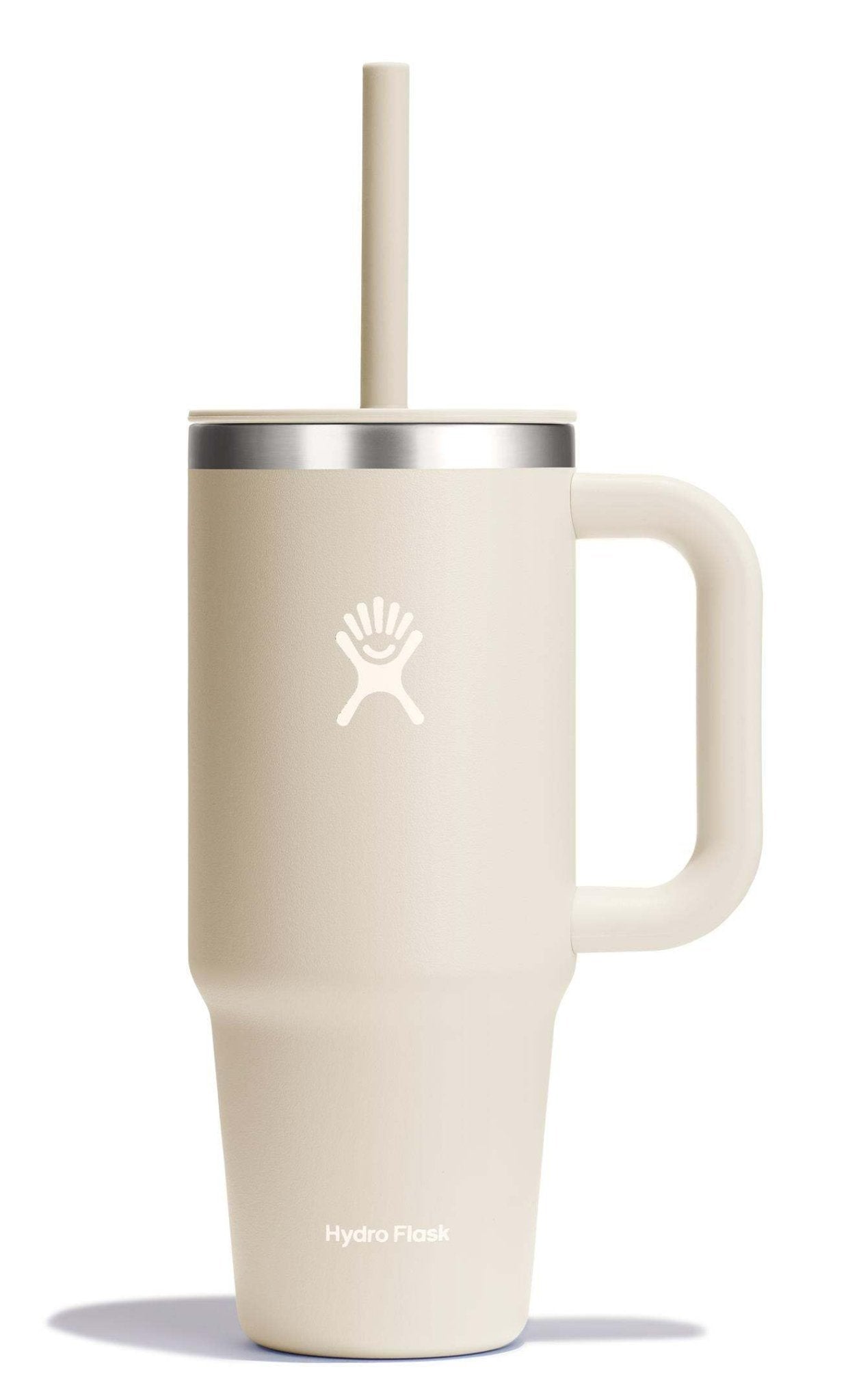 Hydro Flask 40 Oz Travel Tumbler with Handle, Lid and Straw - Insulated Stainless Steel in Sugarplum