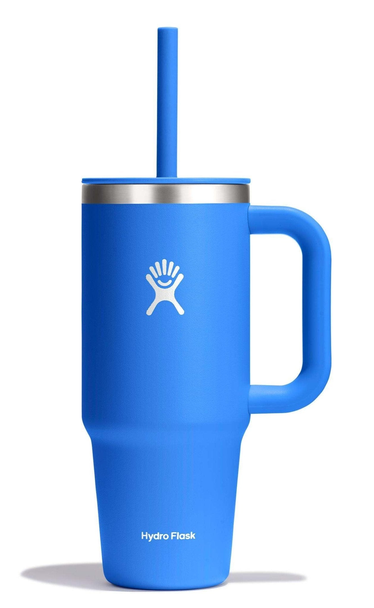 Hydro Flask 40 Oz Travel Tumbler with Handle, Lid and Straw - Insulated Stainless Steel in Sugarplum