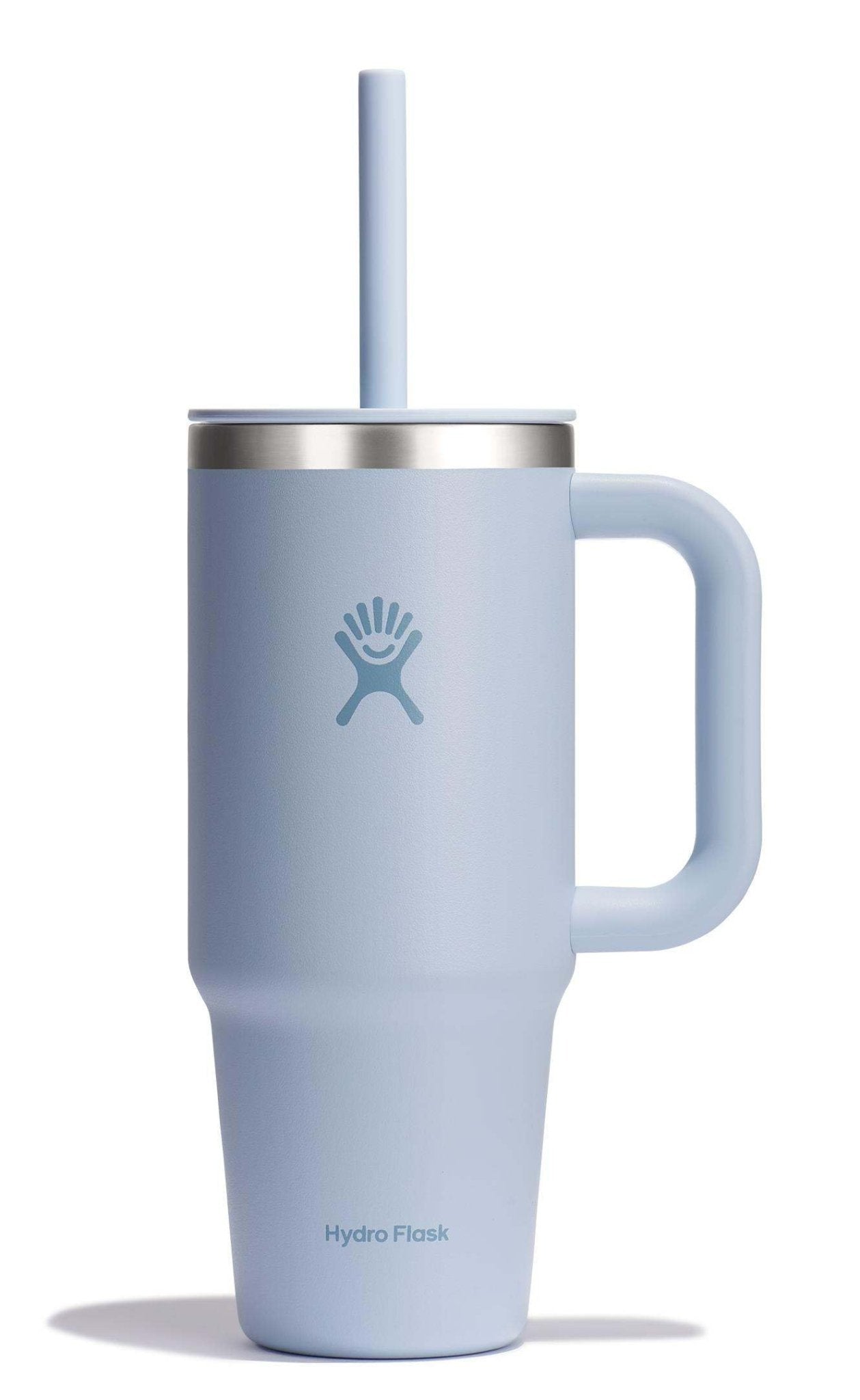 Hydro Flask 40 Oz Travel Tumbler with Handle, Lid and Straw - Insulated Stainless Steel in Sugarplum