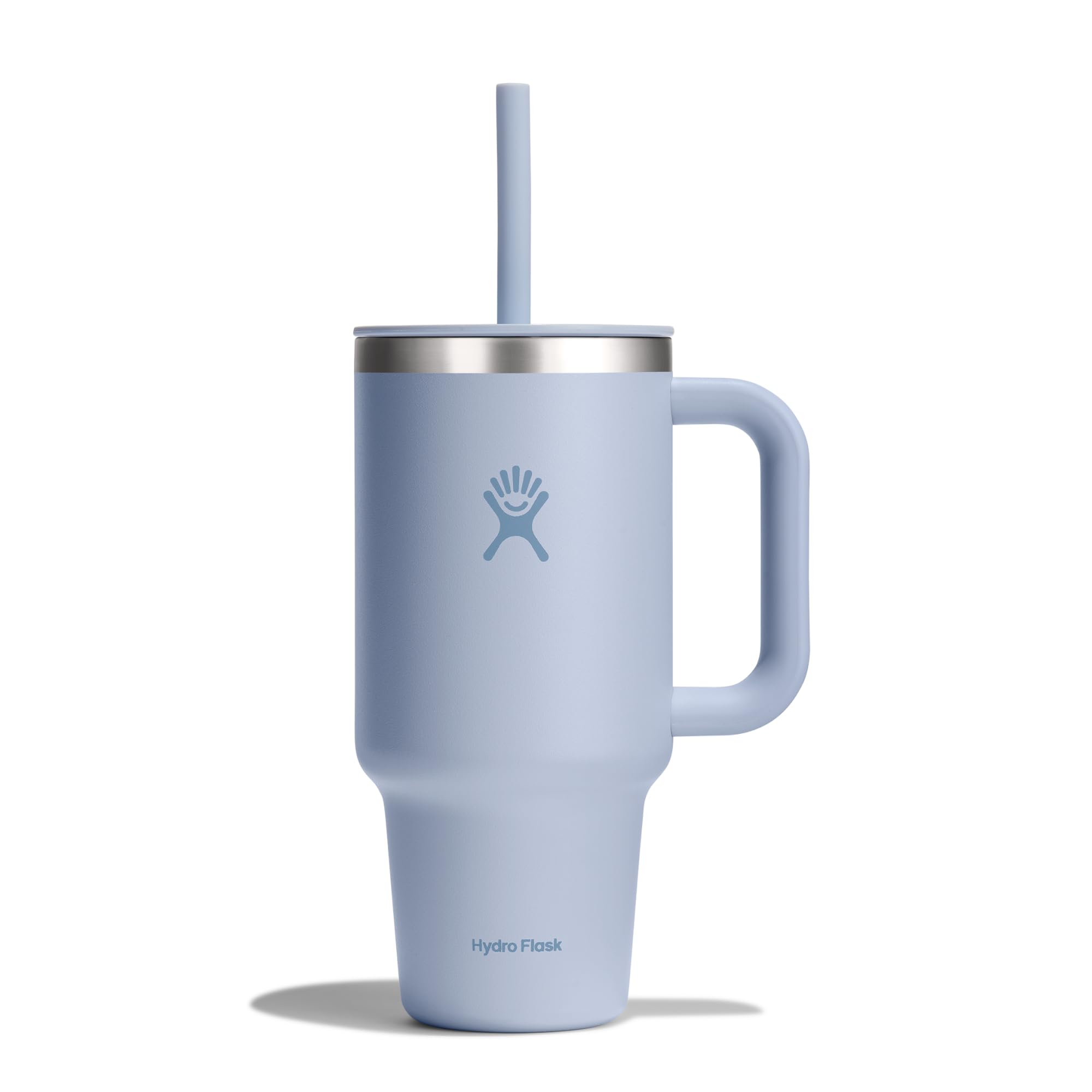 Hydro Flask 40 Oz Travel Tumbler with Handle, Lid and Straw - Insulated Stainless Steel in Sugarplum