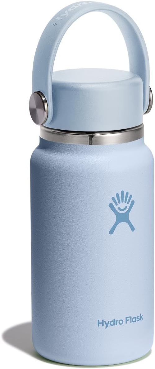 Hydro Flask Micro Bottle - Insulated Mini Leak Proof Flask for Purse or Pocket in 6.7 Oz Surf Blue