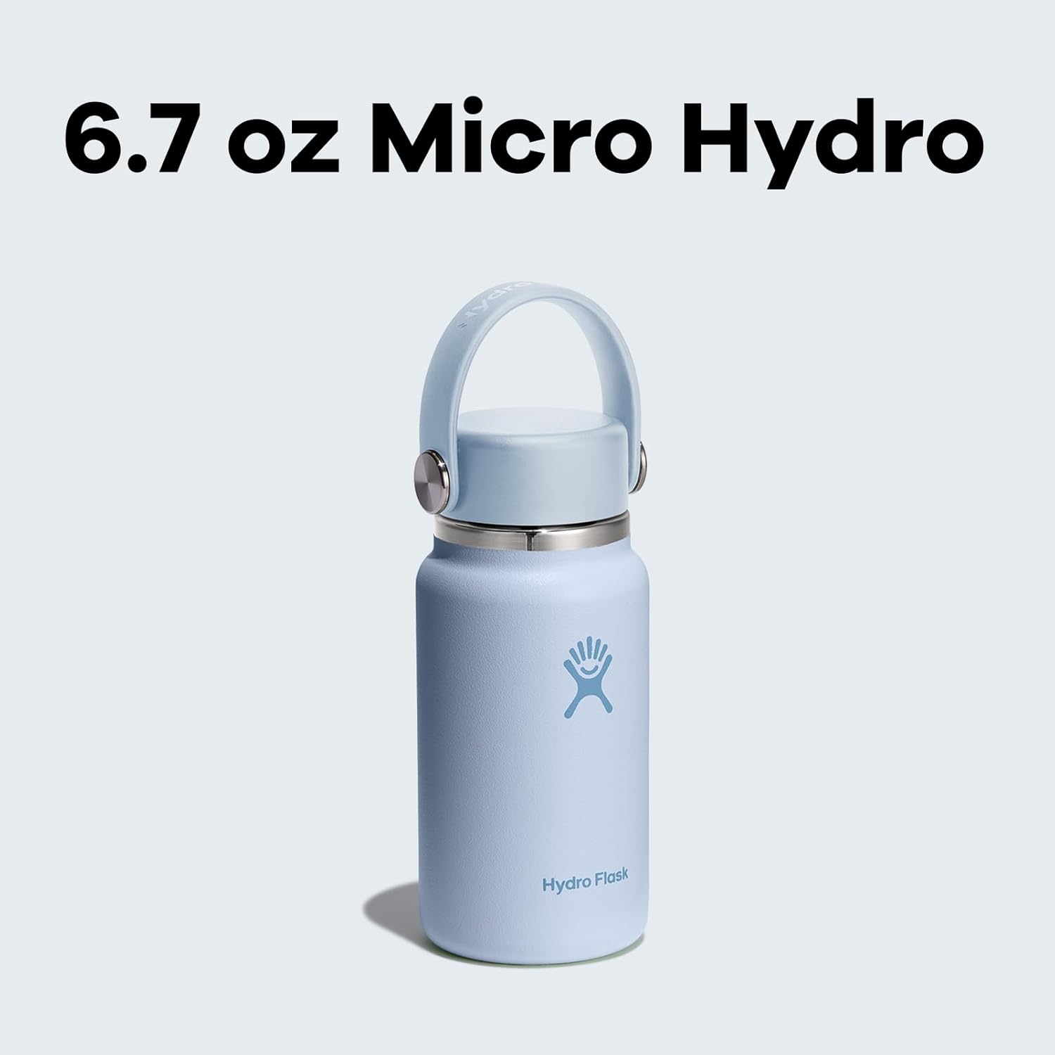 Hydro Flask Micro Bottle - Insulated Mini Leak Proof Flask for Purse or Pocket in 6.7 Oz Surf Blue