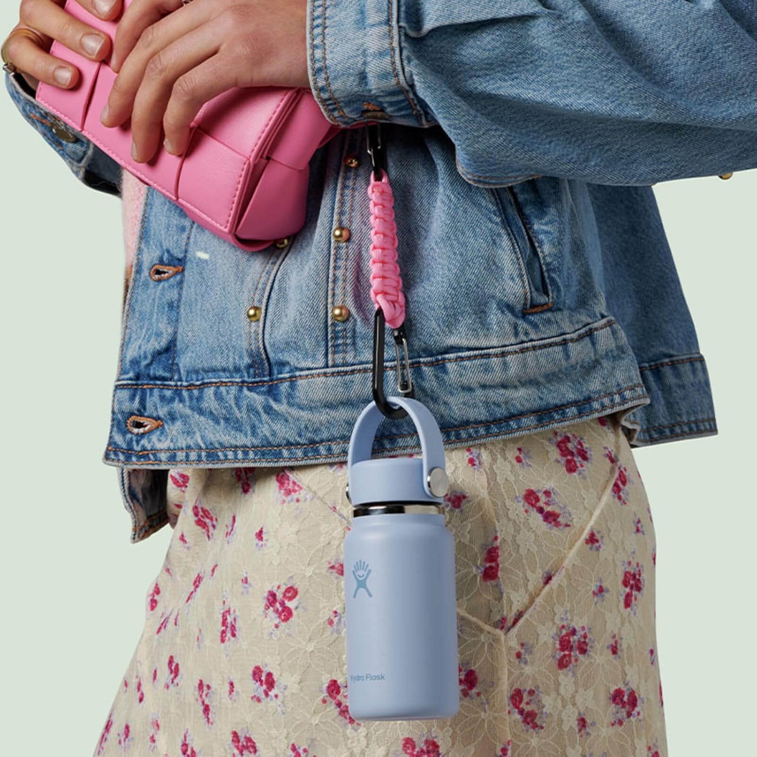 Hydro Flask Micro Bottle - Insulated Mini Leak Proof Flask for Purse or Pocket in 6.7 Oz Surf Blue