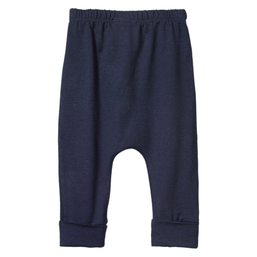 Cotton Drawstring Pants - Navy