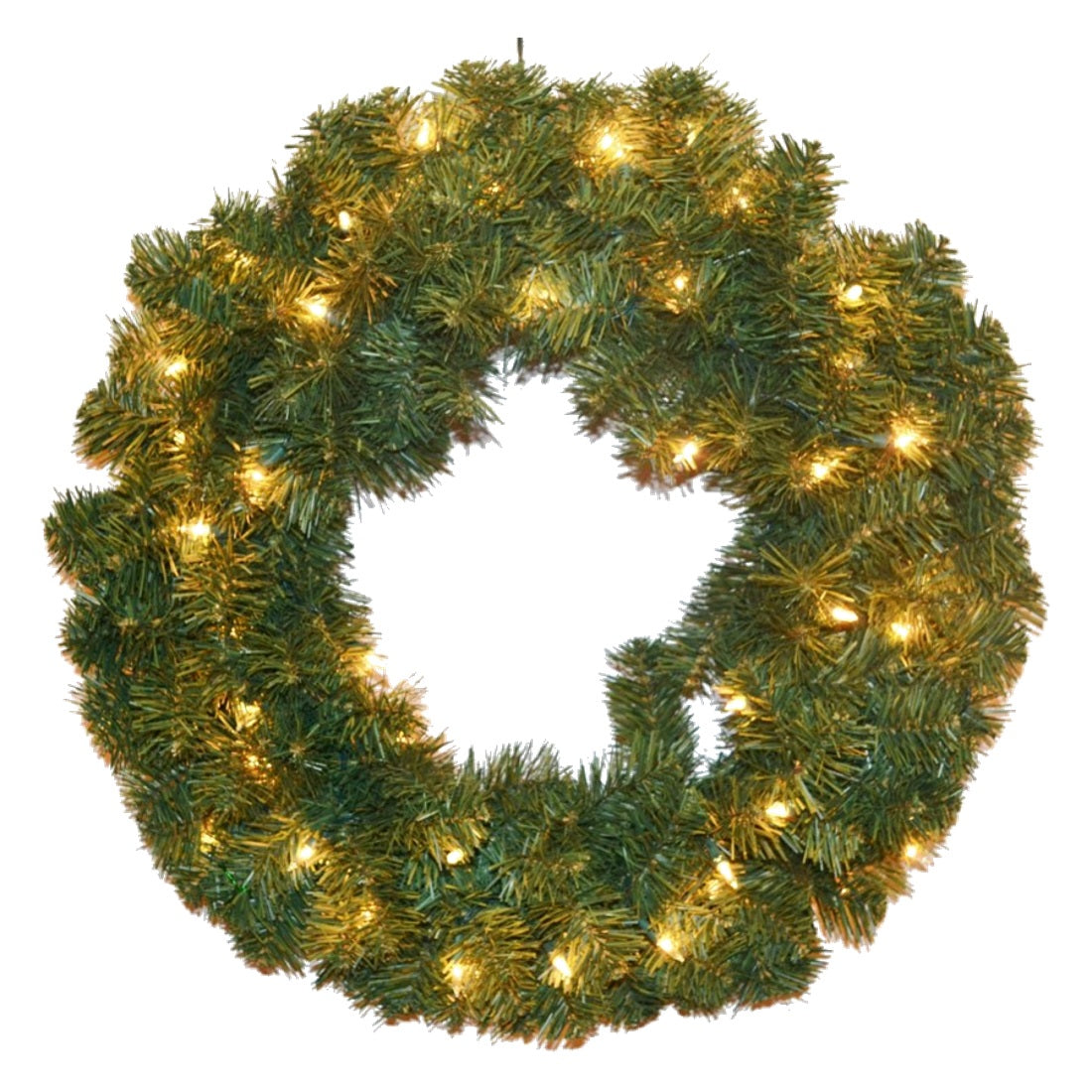 60 inch Prelit PVC Wreath