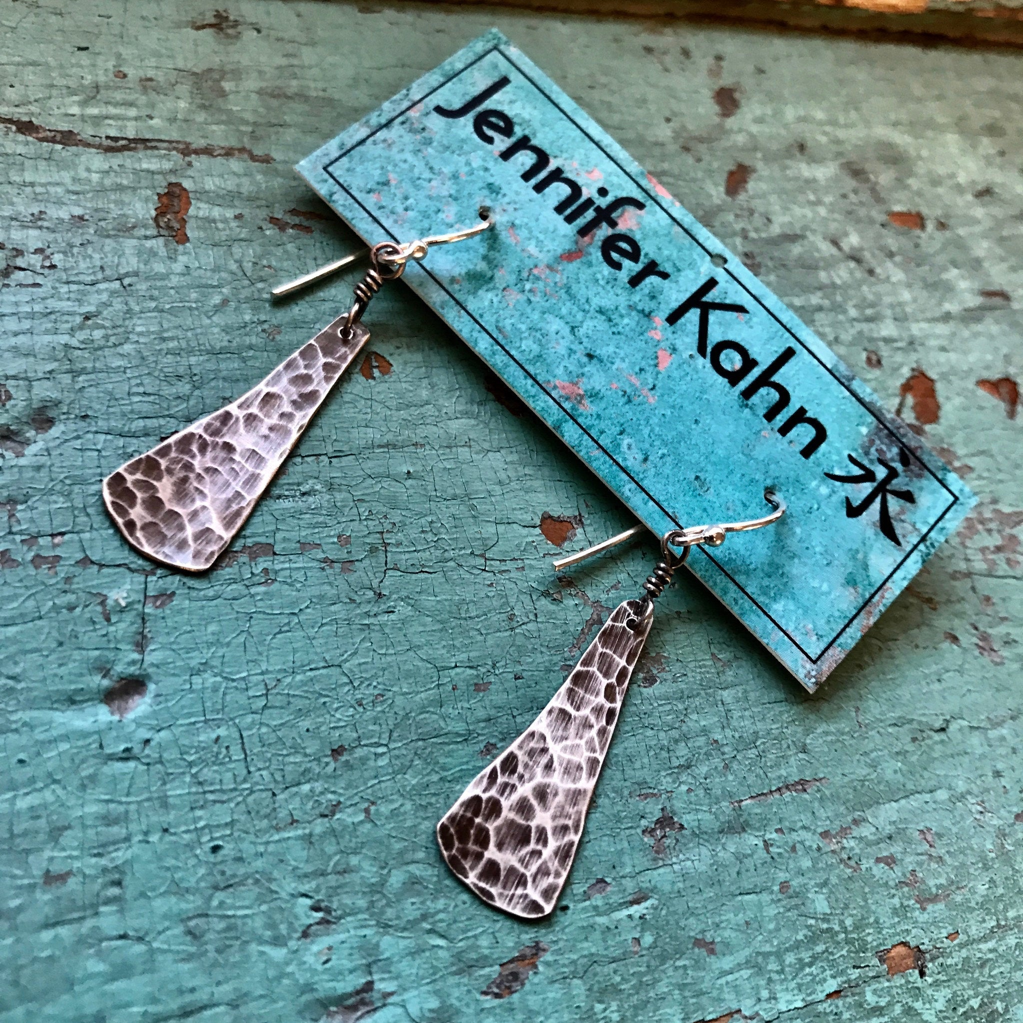 Silver Taper Earrings