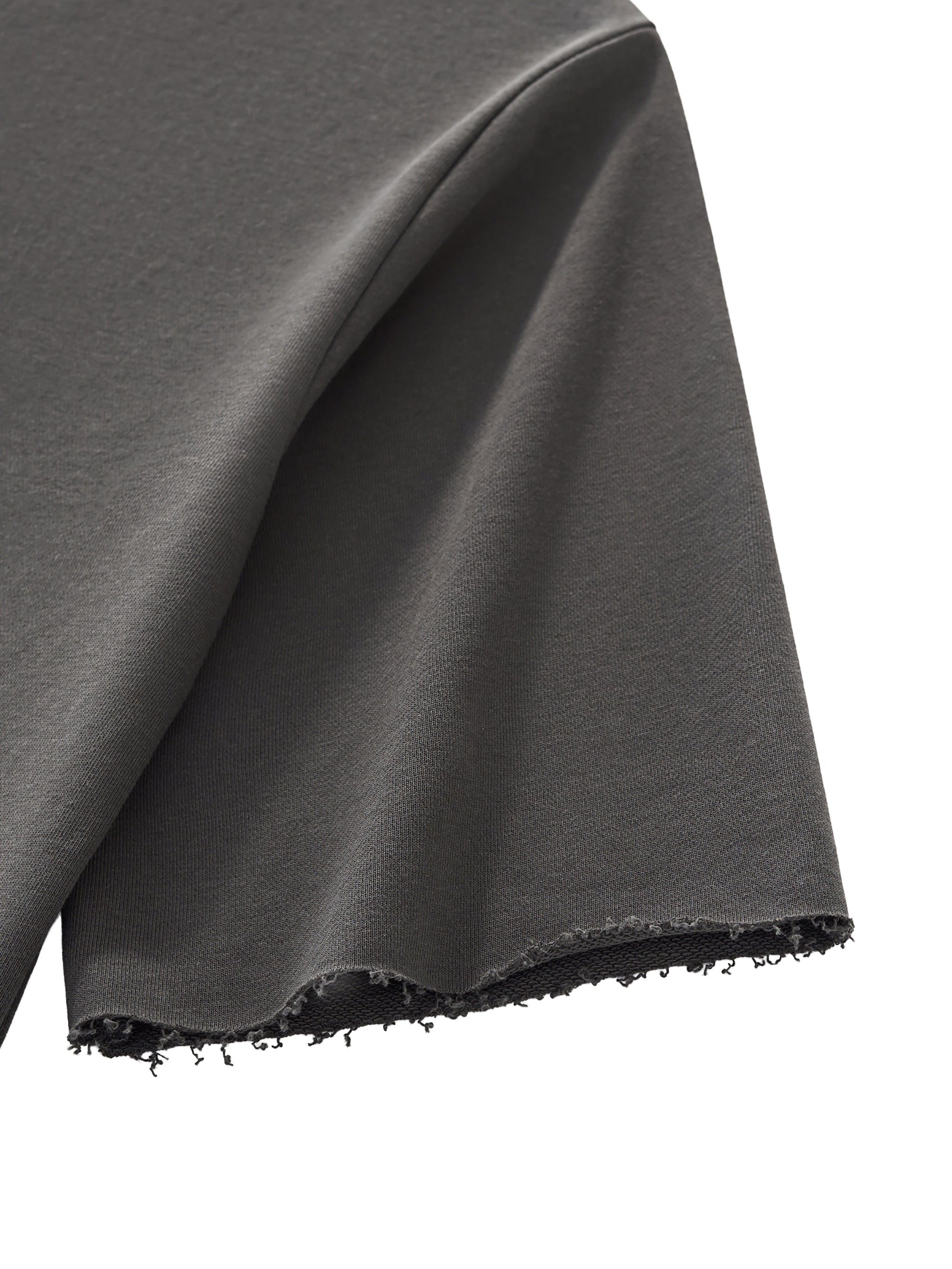PrettyJunkie rJS Half-Sleeve Raw-Edge T-Shirt