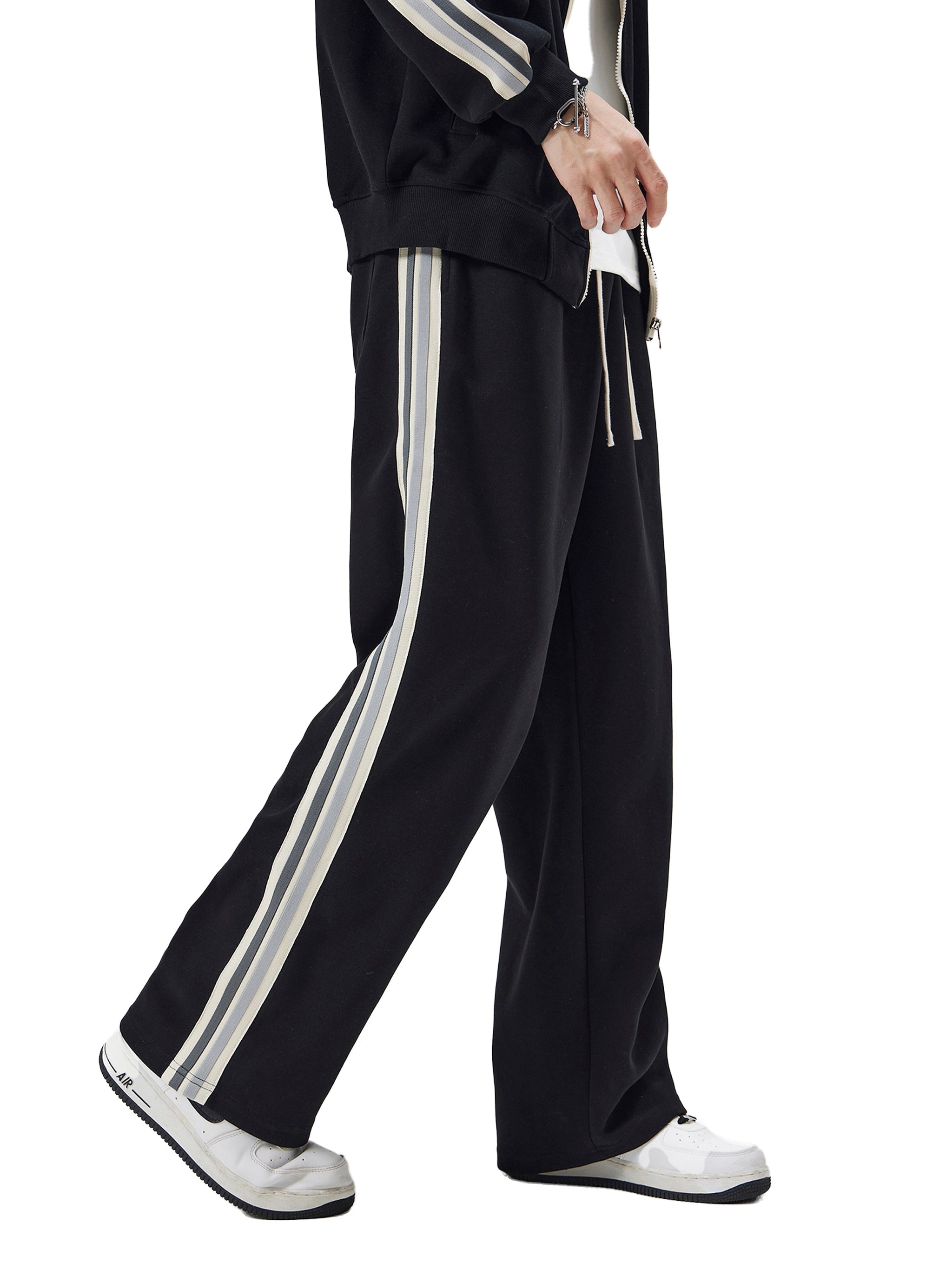 RichJvnkie Society Striped Tracksuit Pants