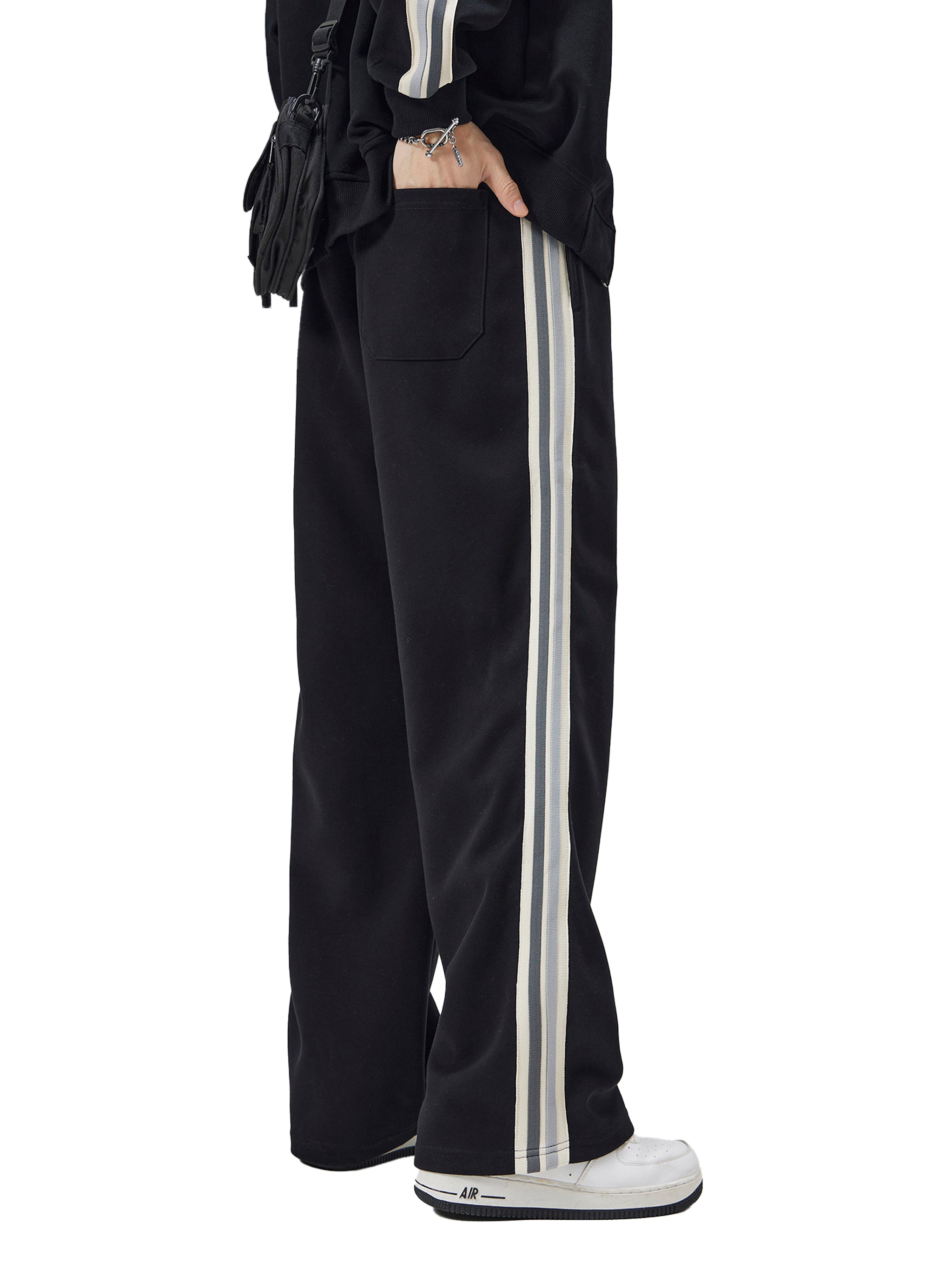 RichJvnkie Society Striped Tracksuit Pants