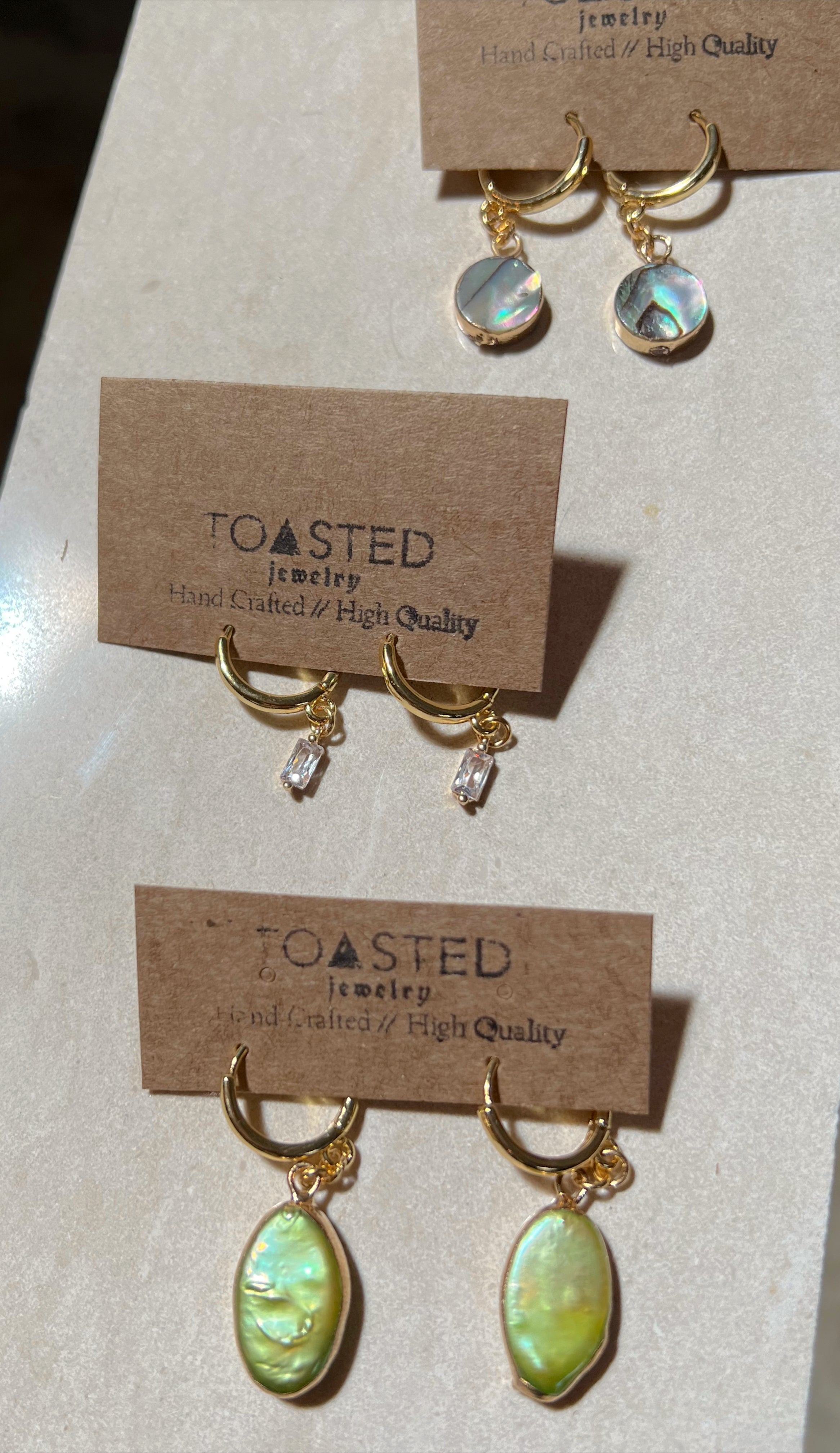 Cassie Huggies by Toasted Jewelry
