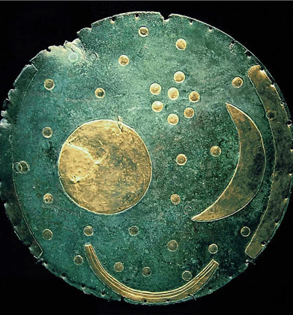 Brass Nebra Sky Disc Pendant