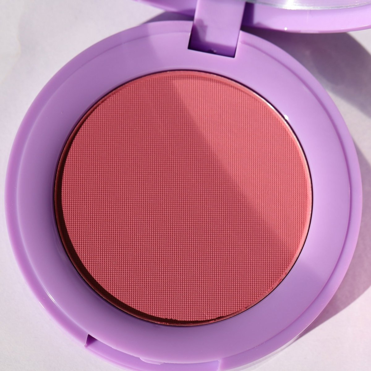 purple pa with pink pan - In Bloom Powder Blush, soft serve - Half Caked