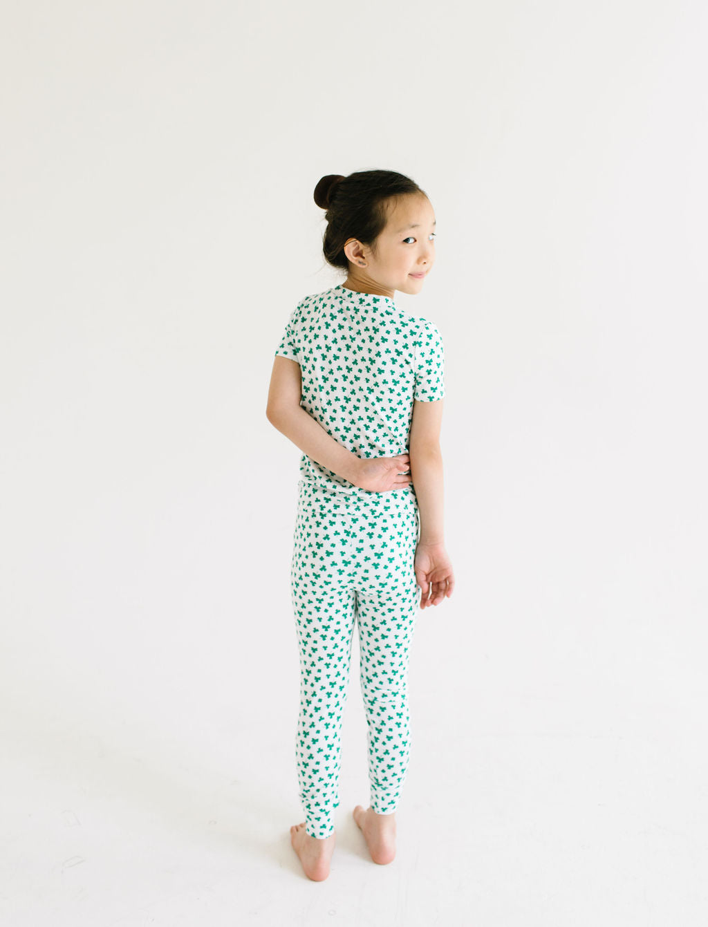Short Sleeve Bamboo PJ - Shamrock