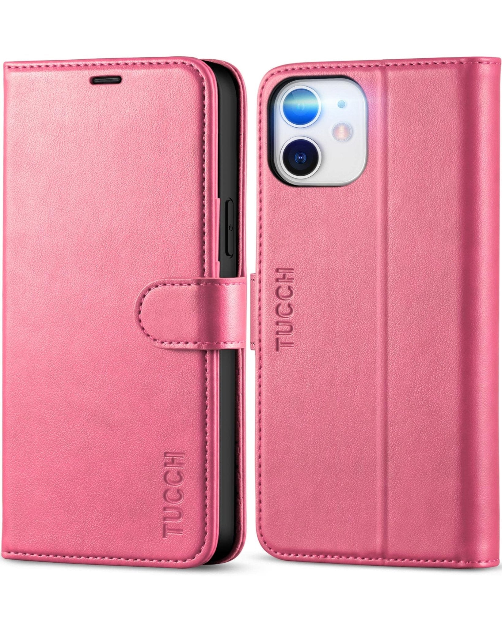 iPhone 12 /iPhone 12 Pro 5G, RFID Blocking Card Slot Stand [Shockproof TPU Interior Case] PU Leather Magnetic Protect Flip Cover Compatible with iPhone 12 Pro/12 6.1-inch, Black