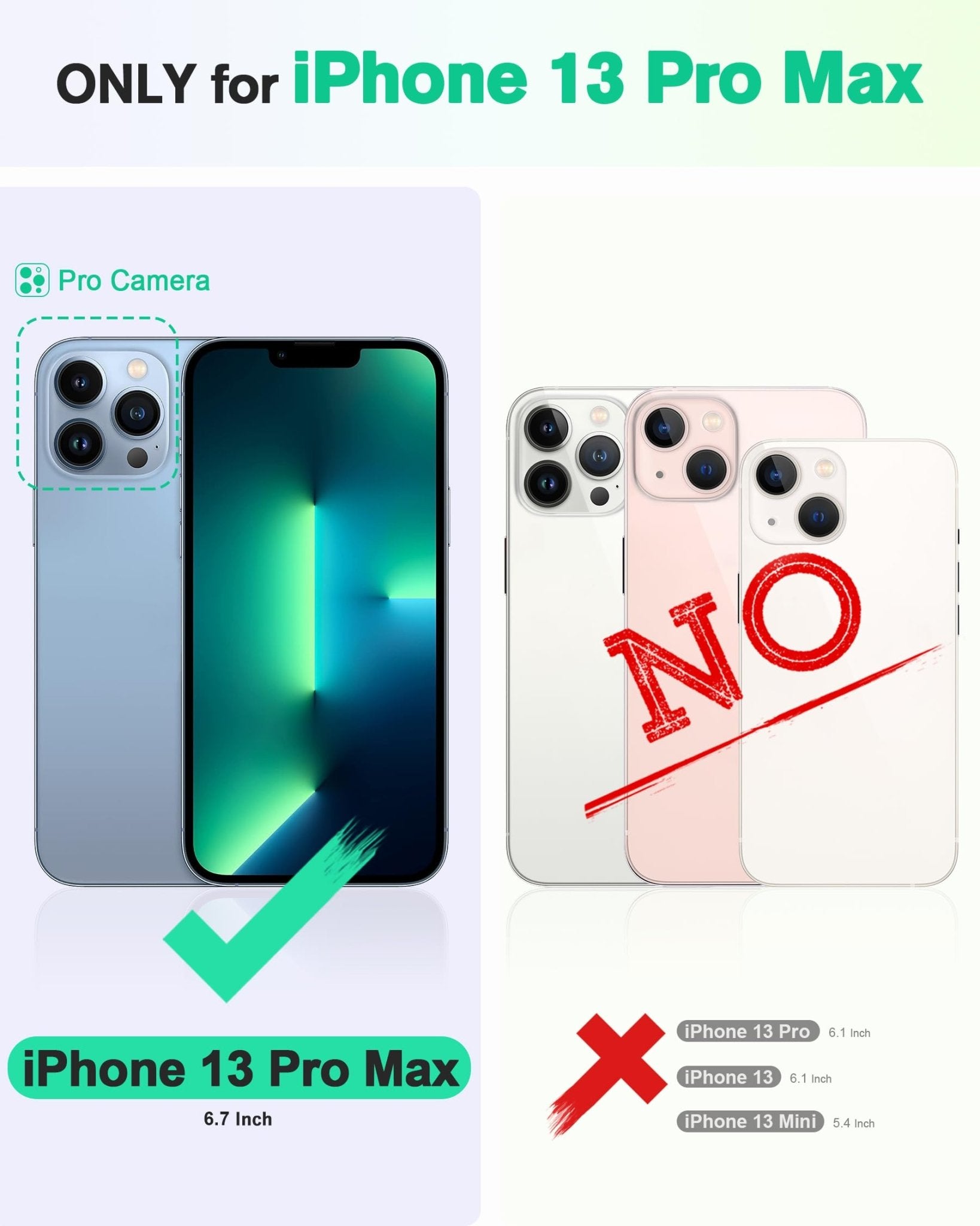 iPhone 13 Pro Max, RFID Blocking, 4 Card Slots, Stand Shockproof TPU Interior Shell, PU Leather Magnetic Flip Cover, Black