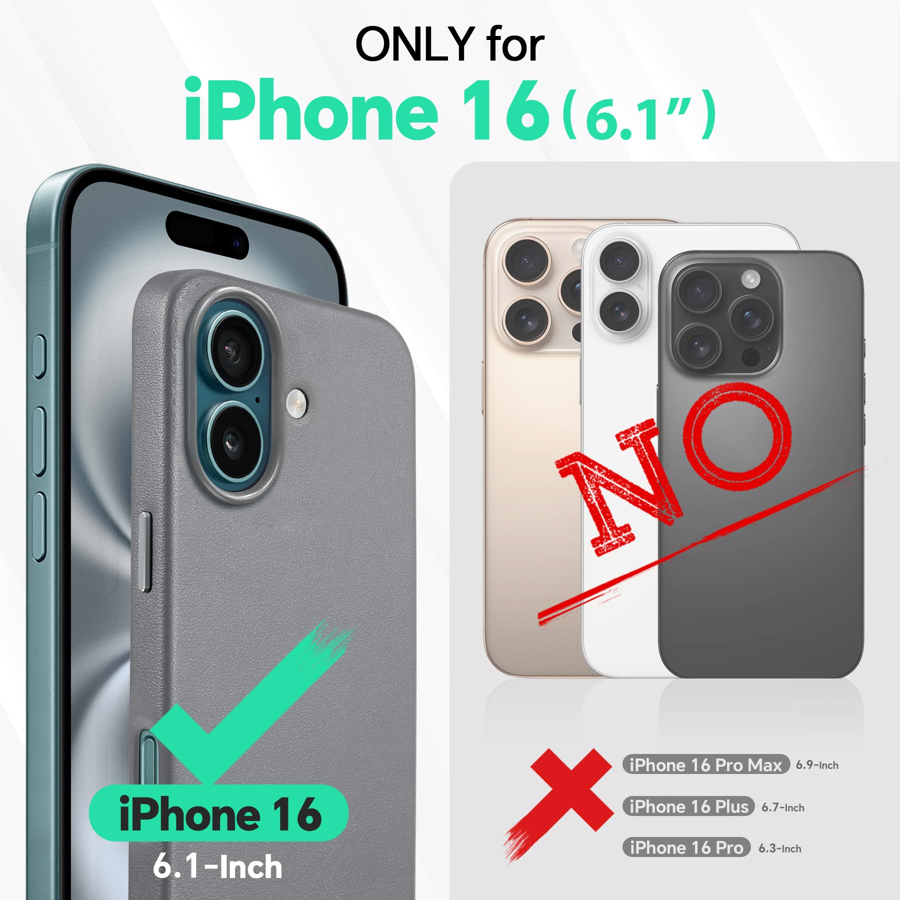 iPhone 16 Pro Max, Magnetic Slim Case [Wireless Charging] Shockproof Anti-Slip Protective Phone Cover[Anti-Fingerprint] Compatible with iPhone 16 Pro Max 6.9", Raspberry Red