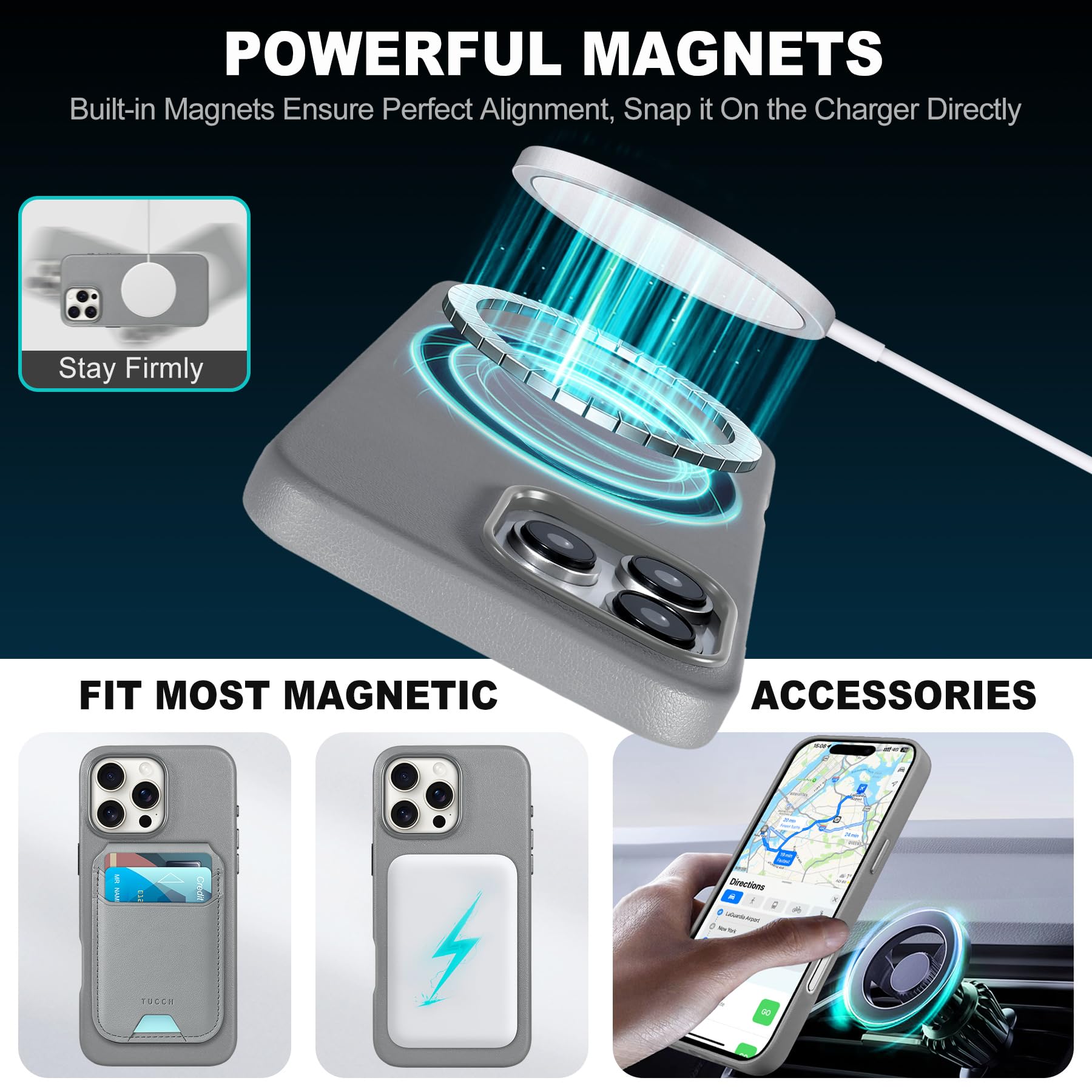 iPhone 16 Pro Max, Magnetic Slim Case [Wireless Charging] Shockproof Anti-Slip Protective Phone Cover[Anti-Fingerprint] Compatible with iPhone 16 Pro Max 6.9", Raspberry Red