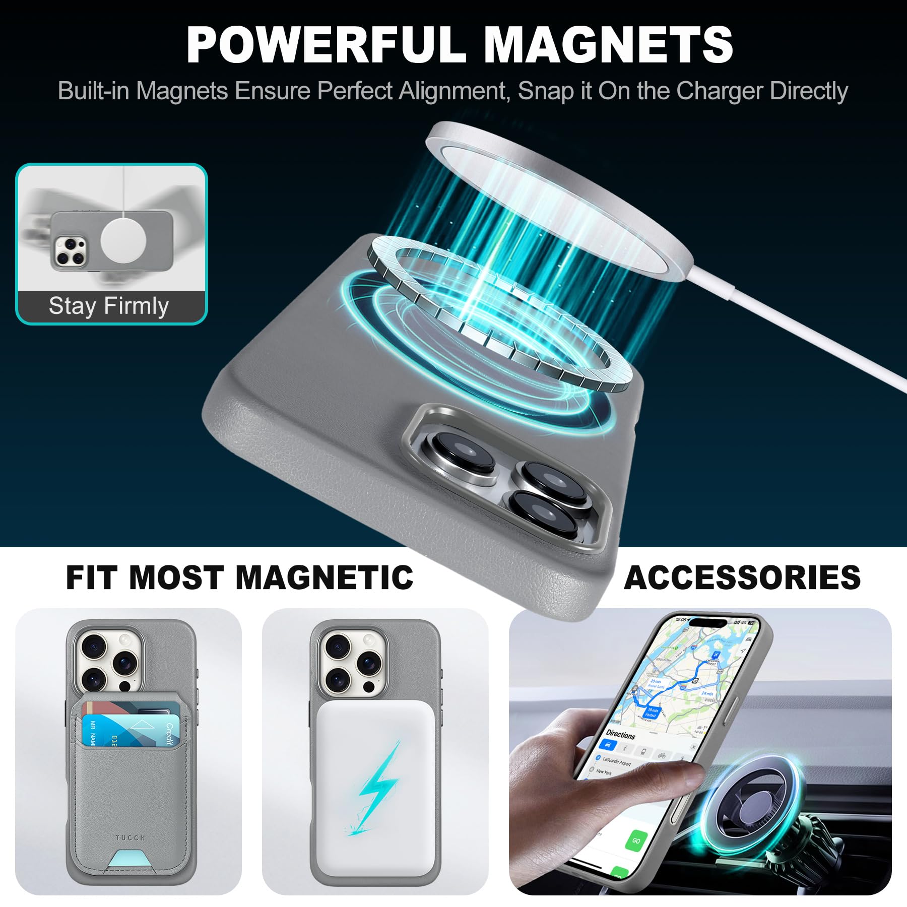 iPhone 16 Pro Max, Magnetic Slim Case [Wireless Charging] Shockproof Anti-Slip Protective Phone Cover[Anti-Fingerprint] Compatible with iPhone 16 Pro Max 6.9", Raspberry Red