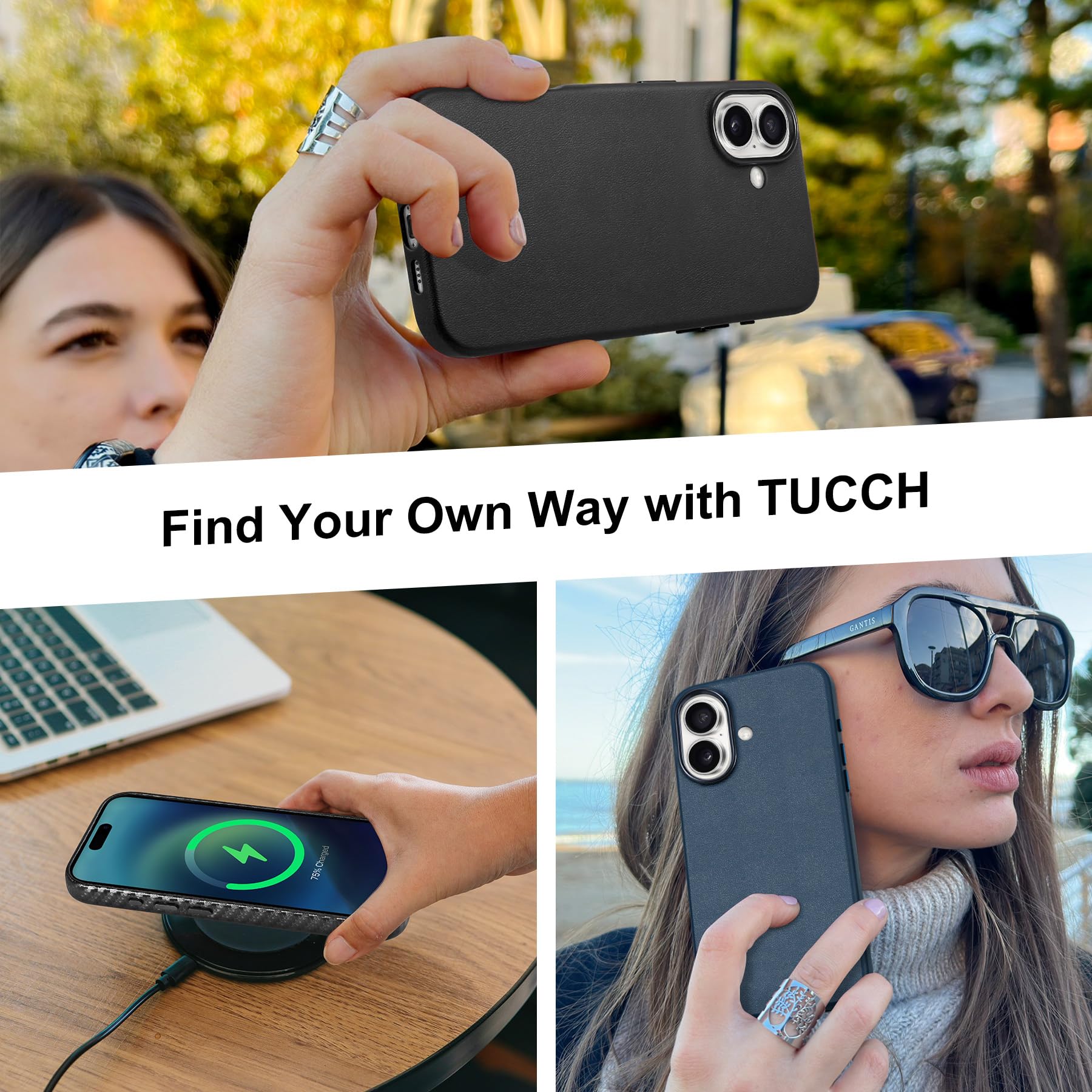 iPhone 16 Pro Max, Magnetic Slim Case [Wireless Charging] Shockproof Anti-Slip Protective Phone Cover[Anti-Fingerprint] Compatible with iPhone 16 Pro Max 6.9", Raspberry Red