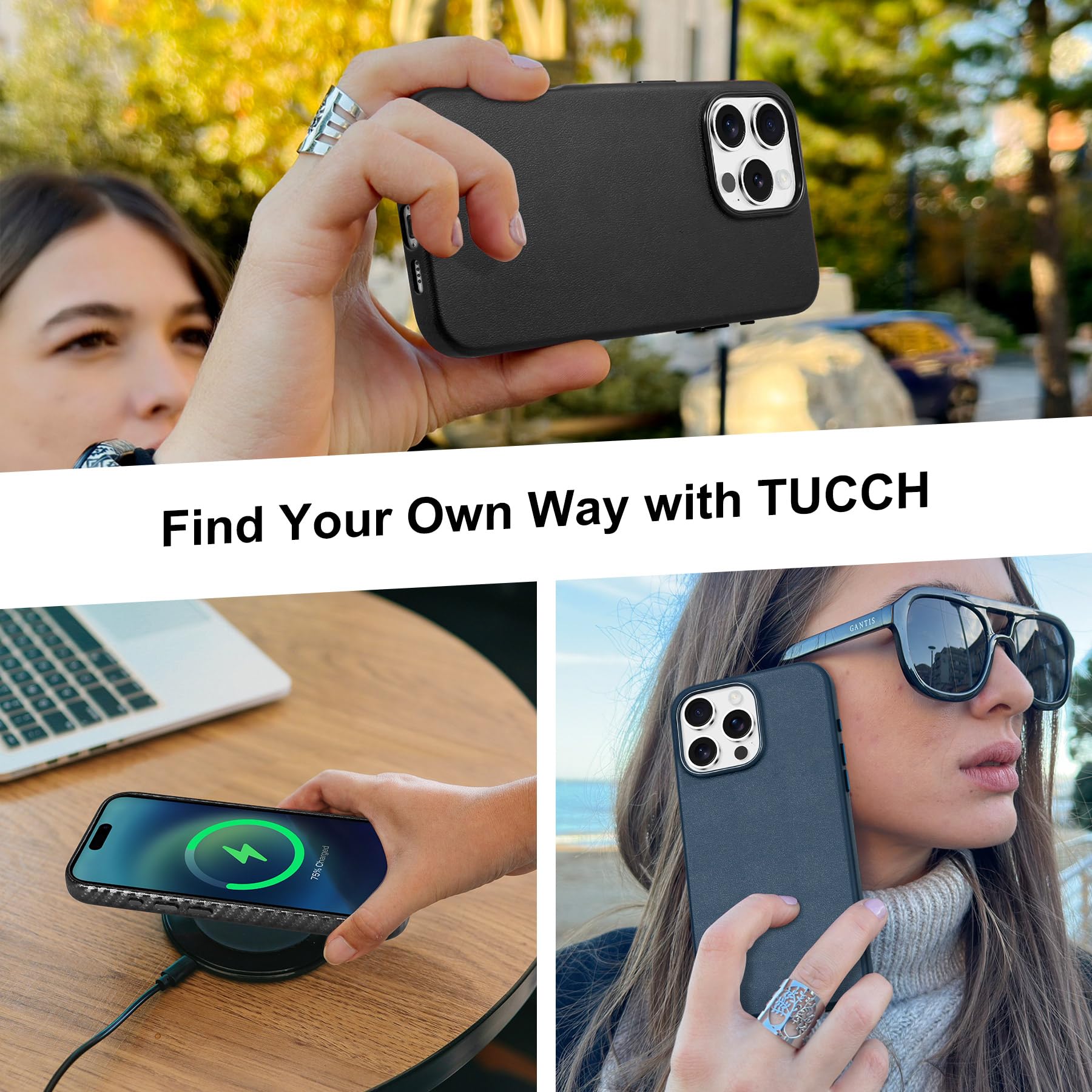 iPhone 16 Pro Max, Magnetic Slim Case [Wireless Charging] Shockproof Anti-Slip Protective Phone Cover[Anti-Fingerprint] Compatible with iPhone 16 Pro Max 6.9", Raspberry Red