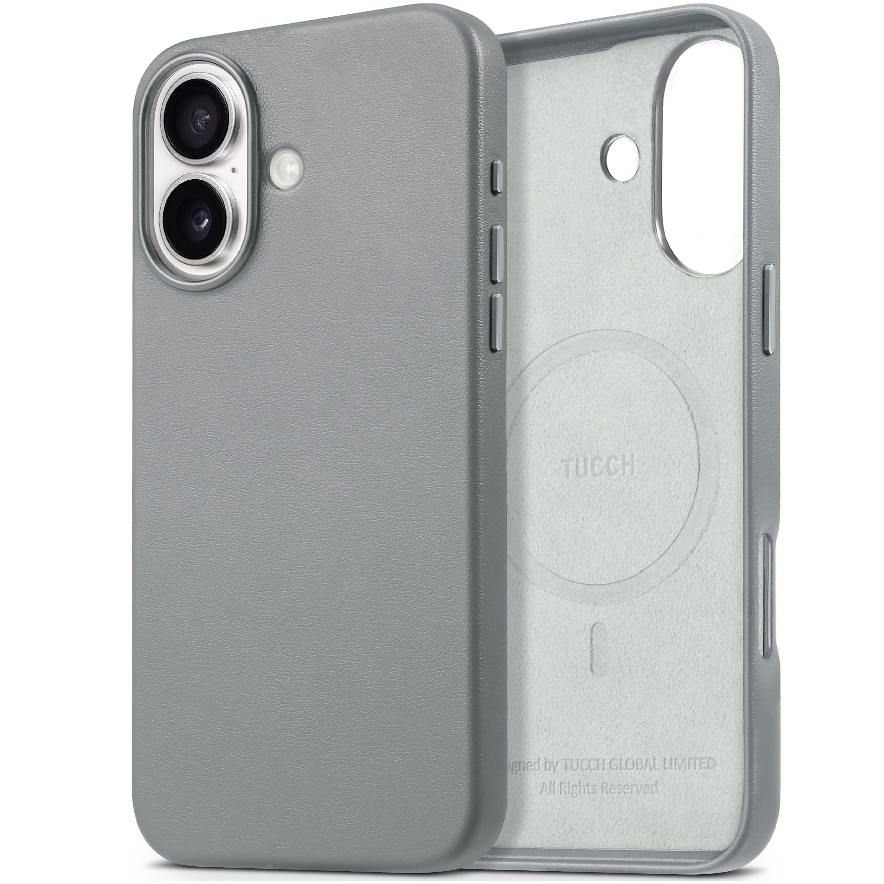 iPhone 16 Pro Max, Magnetic Slim Case [Wireless Charging] Shockproof Anti-Slip Protective Phone Cover[Anti-Fingerprint] Compatible with iPhone 16 Pro Max 6.9", Raspberry Red