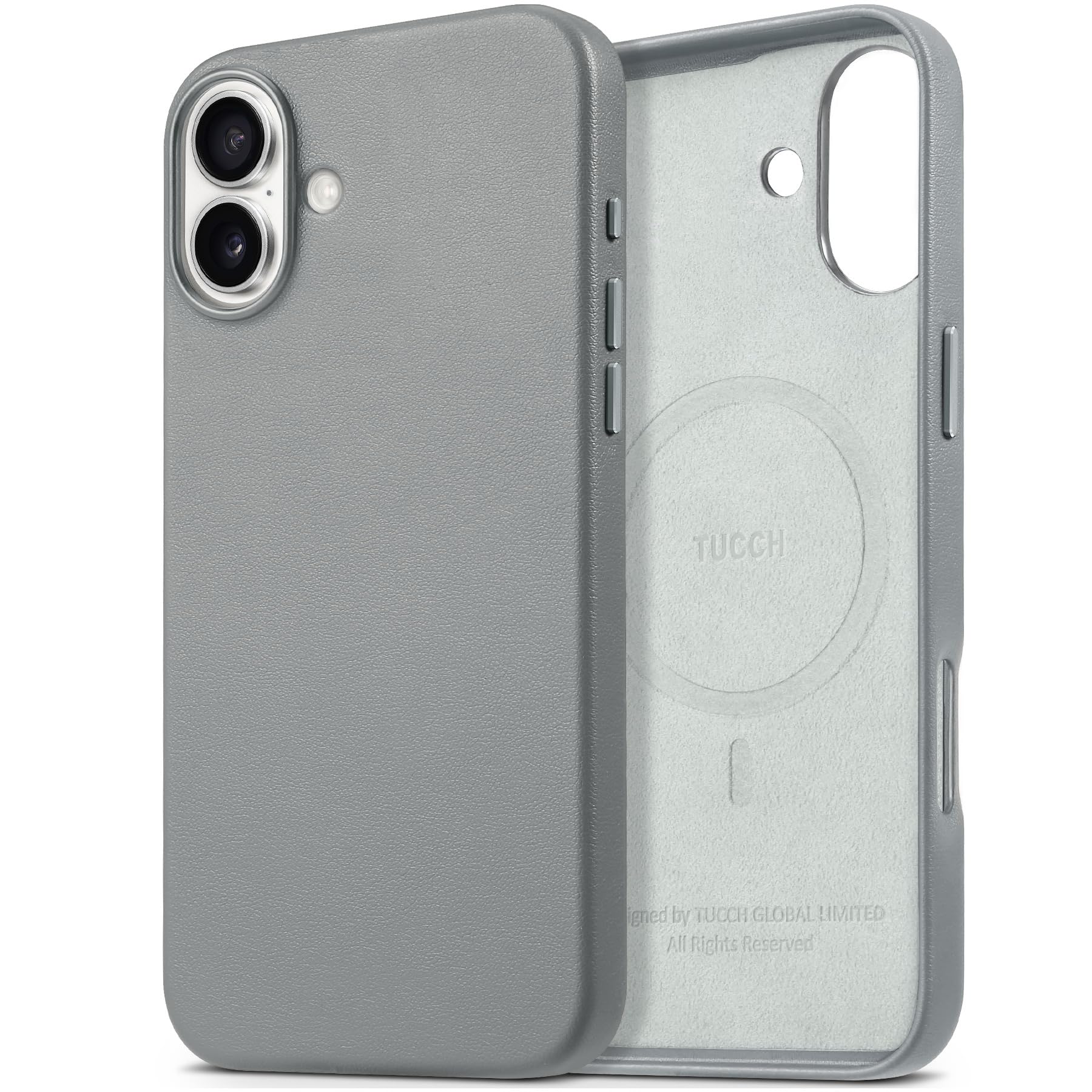 iPhone 16 Pro Max, Magnetic Slim Case [Wireless Charging] Shockproof Anti-Slip Protective Phone Cover[Anti-Fingerprint] Compatible with iPhone 16 Pro Max 6.9", Raspberry Red