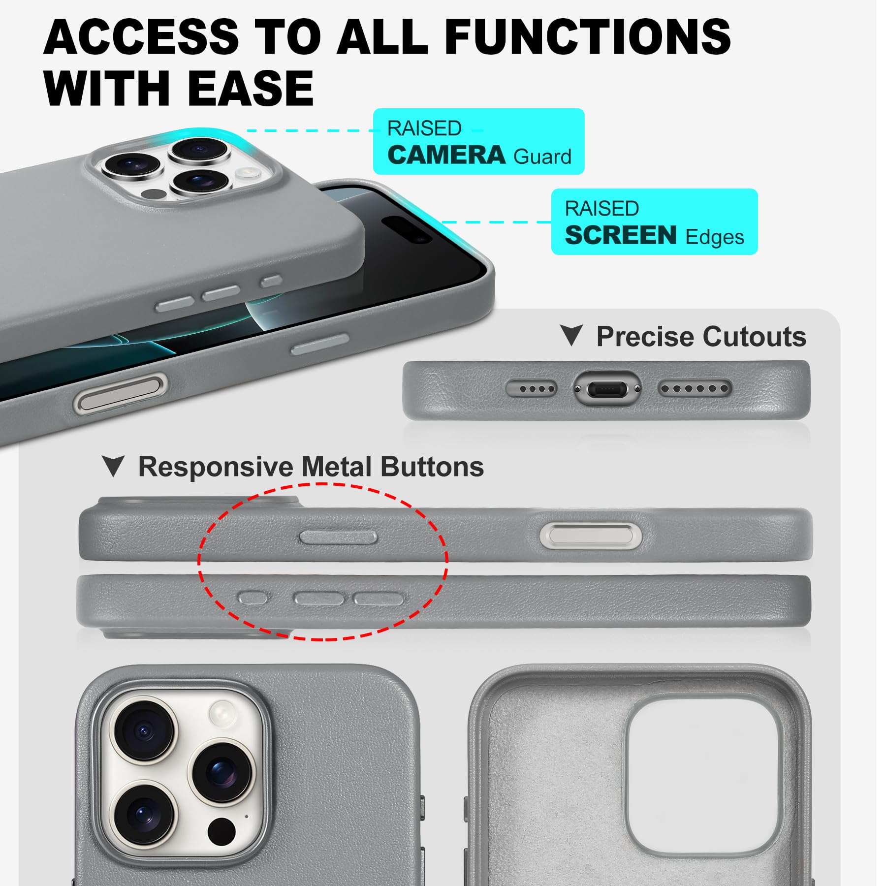 iPhone 16 Pro Max, Magnetic Slim Case [Wireless Charging] Shockproof Anti-Slip Protective Phone Cover[Anti-Fingerprint] Compatible with iPhone 16 Pro Max 6.9", Raspberry Red