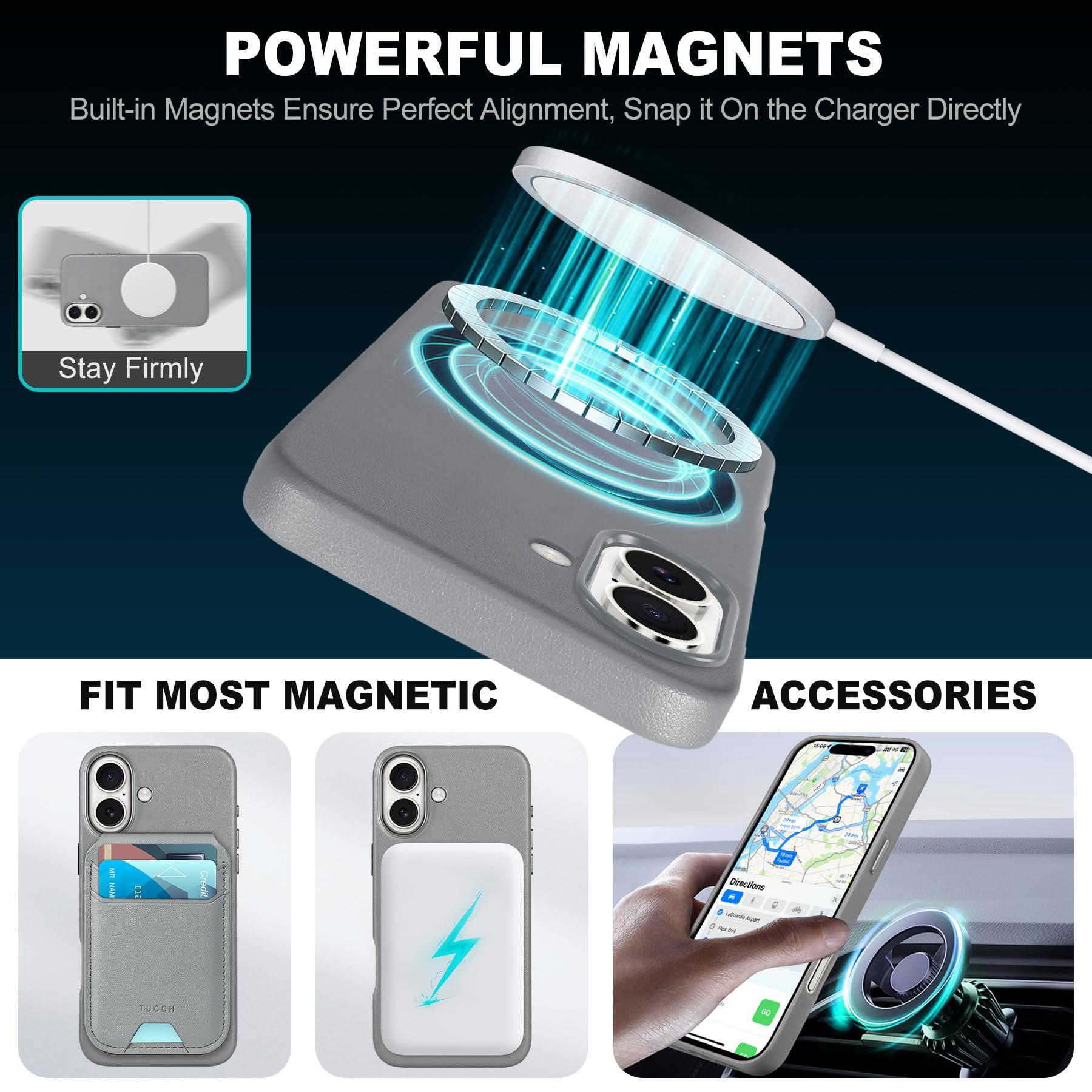 iPhone 16 Pro Max, Magnetic Slim Case [Wireless Charging] Shockproof Anti-Slip Protective Phone Cover[Anti-Fingerprint] Compatible with iPhone 16 Pro Max 6.9", Raspberry Red