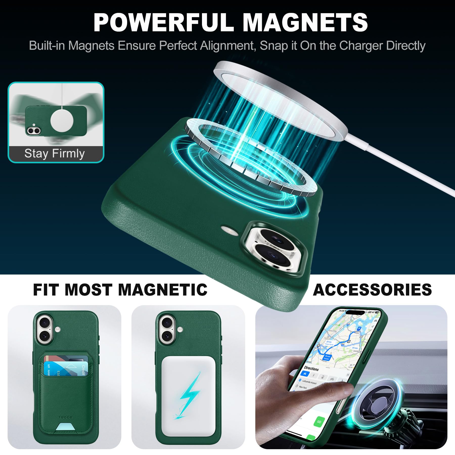 iPhone 16 Pro Max, Magnetic Slim Case [Wireless Charging] Shockproof Anti-Slip Protective Phone Cover[Anti-Fingerprint] Compatible with iPhone 16 Pro Max 6.9", Raspberry Red