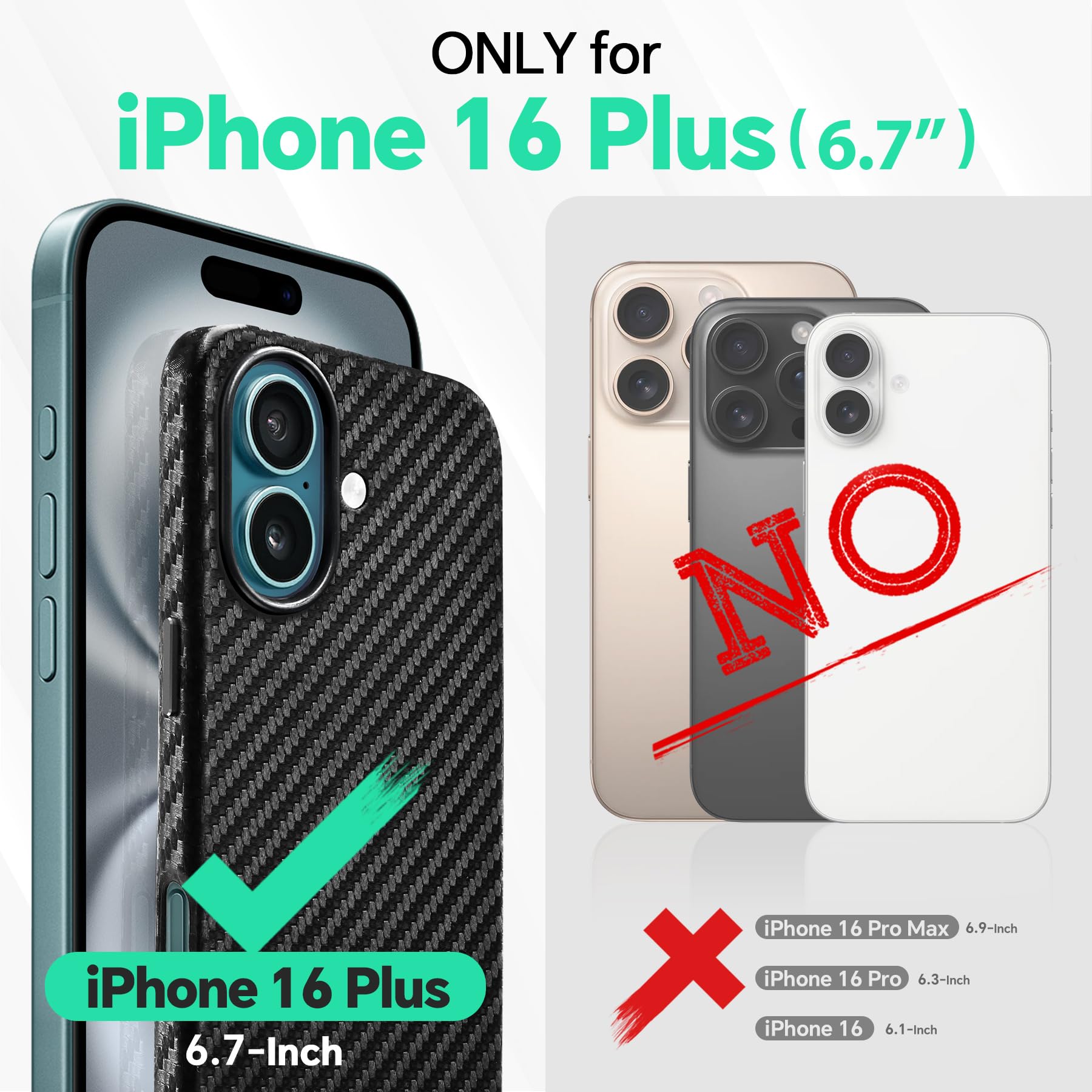 iPhone 16 Pro Max, Magnetic Slim Case [Wireless Charging] Shockproof Anti-Slip Protective Phone Cover[Anti-Fingerprint] Compatible with iPhone 16 Pro Max 6.9", Raspberry Red