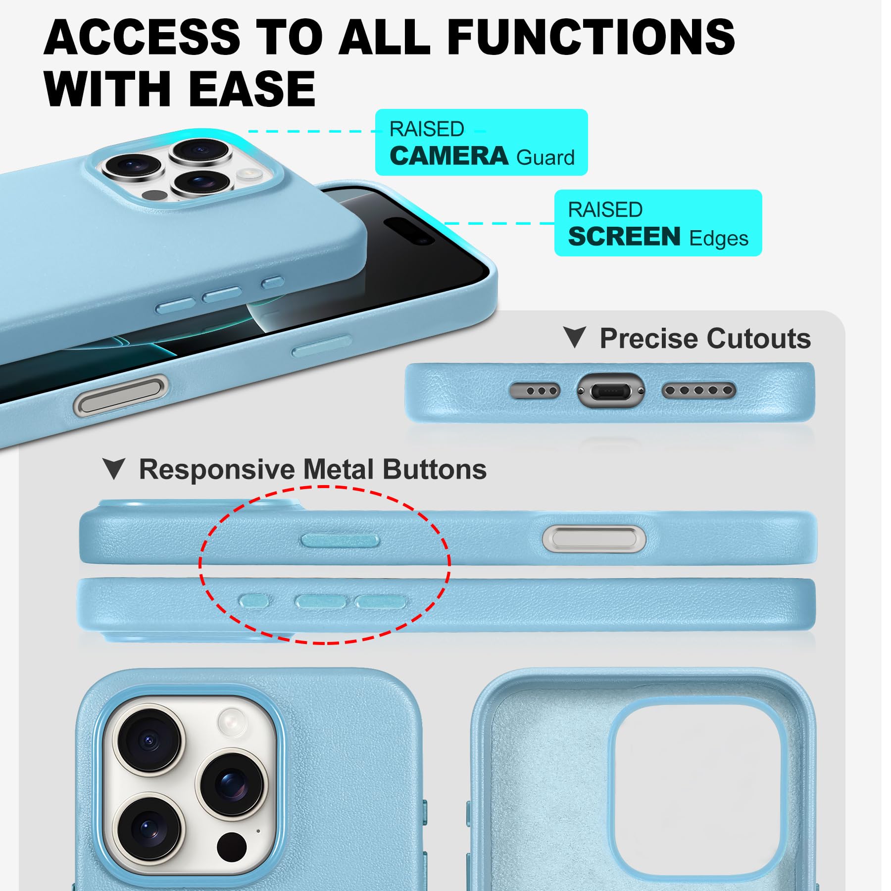 iPhone 16 Pro Max, Magnetic Slim Case [Wireless Charging] Shockproof Anti-Slip Protective Phone Cover[Anti-Fingerprint] Compatible with iPhone 16 Pro Max 6.9", Raspberry Red