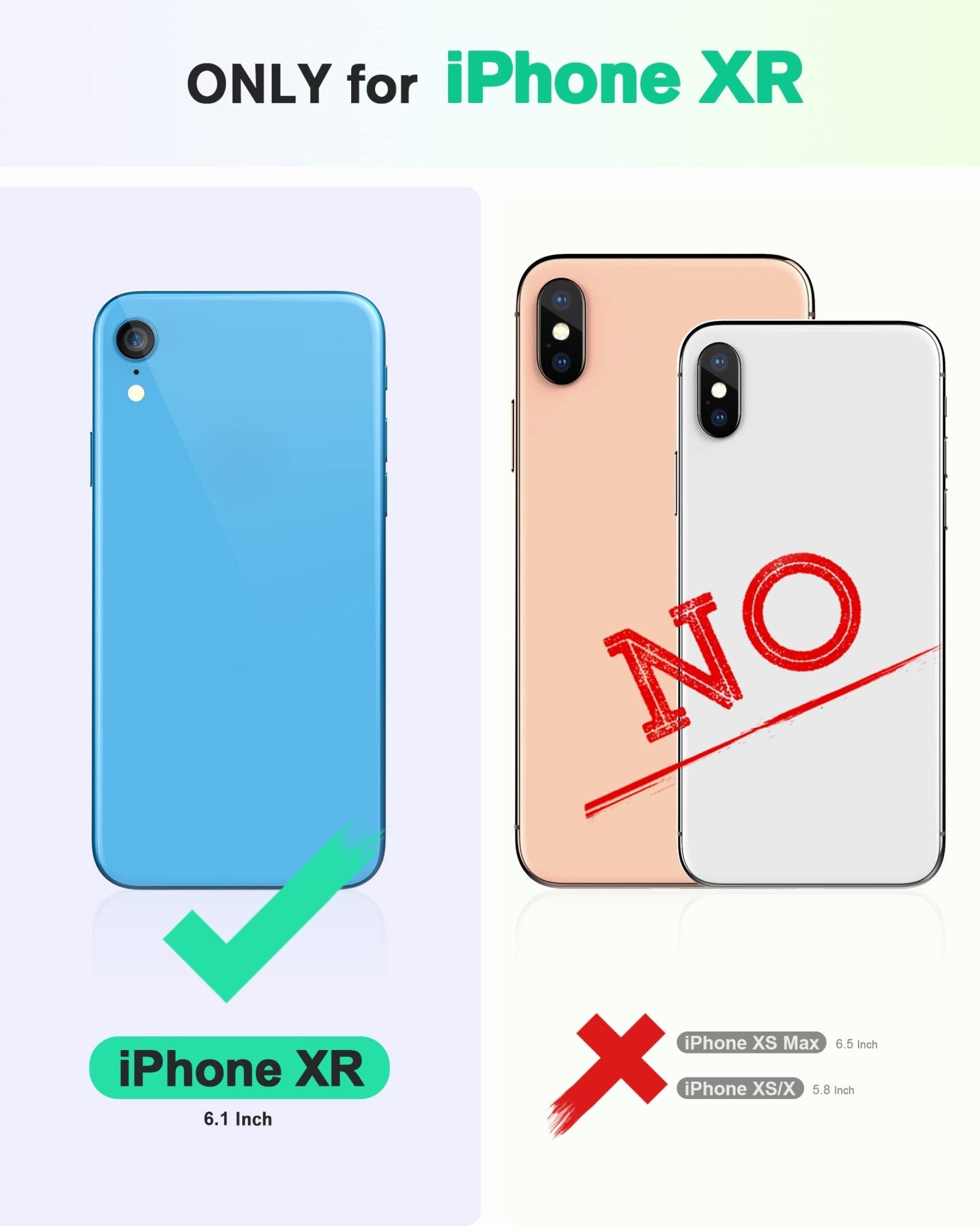 iPhone XR, Kickstand RFID Blocking Credit Card Slot PU Leather Folio Phone Cover with Wireless Charging [Shockproof TPU Shell] Compatible with iPhone XR 6.1, Black