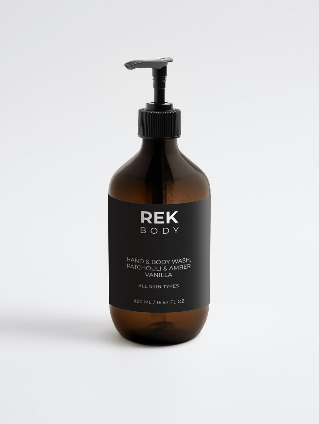 REK BODY Hand & Body Wash – Patchouli & Amber Vanilla