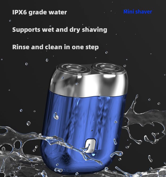 I.Ureza Mini Shaver, I.Ureza Shavers, Monhck - Mini Shave Portable ElectricShaver for Men, Electric Razor for Men Pocket Size Mini PortableShaver, Waterproof (Green)