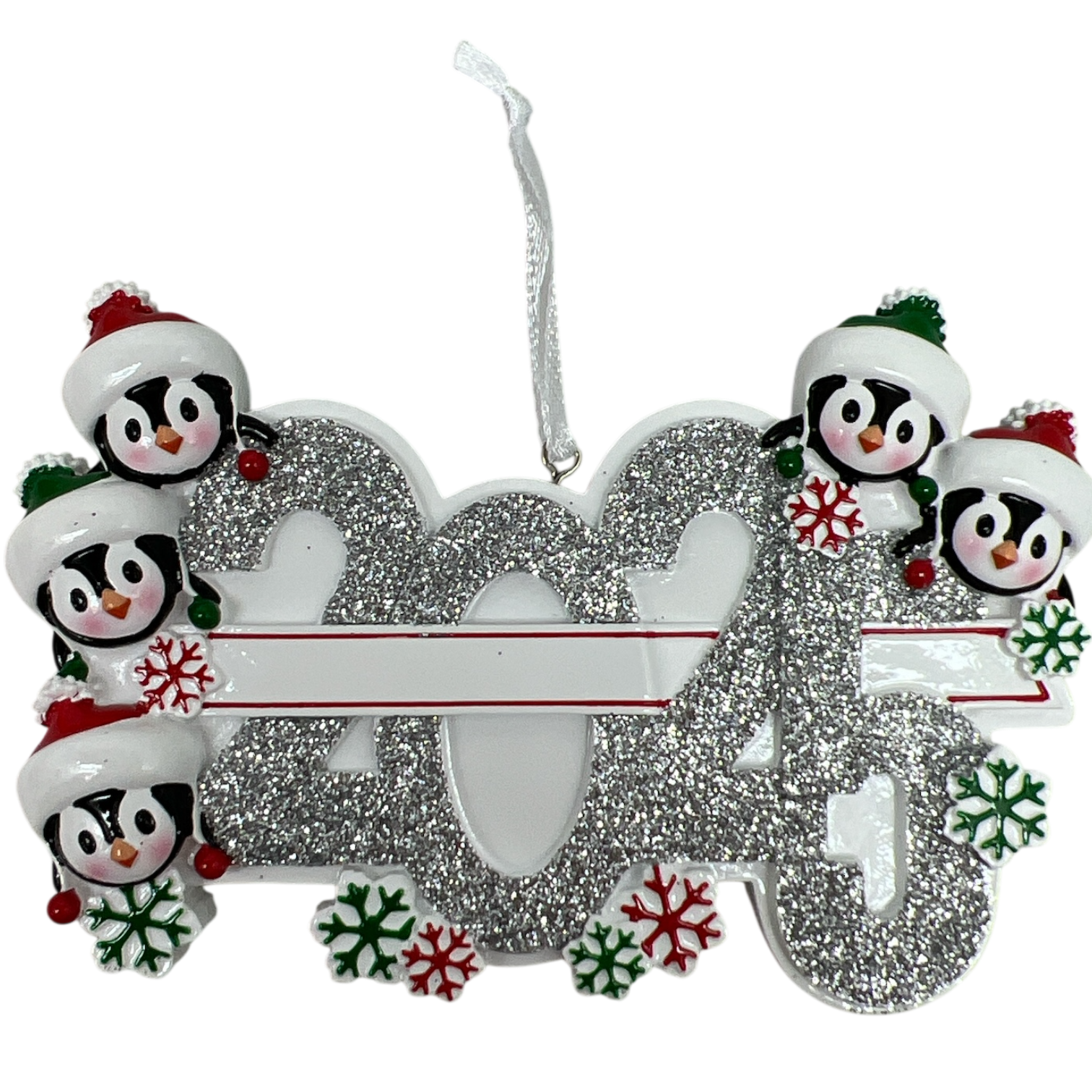 2025 Penguin Family of 5 Ornament